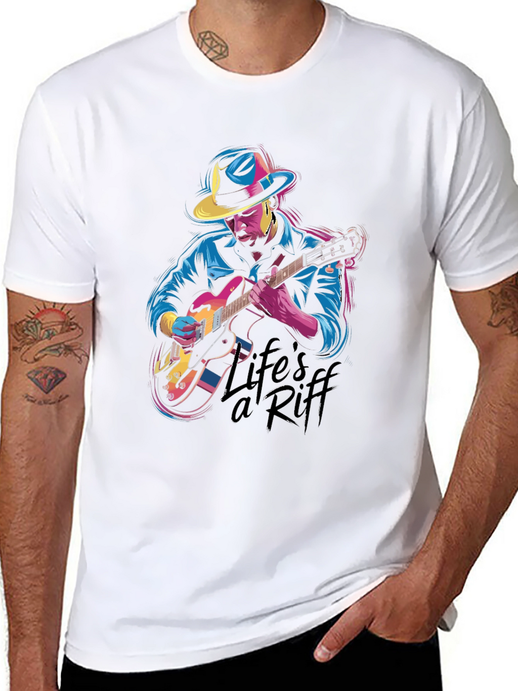 Lifes a Riff Graphic Tee - Musician T-Shirt
