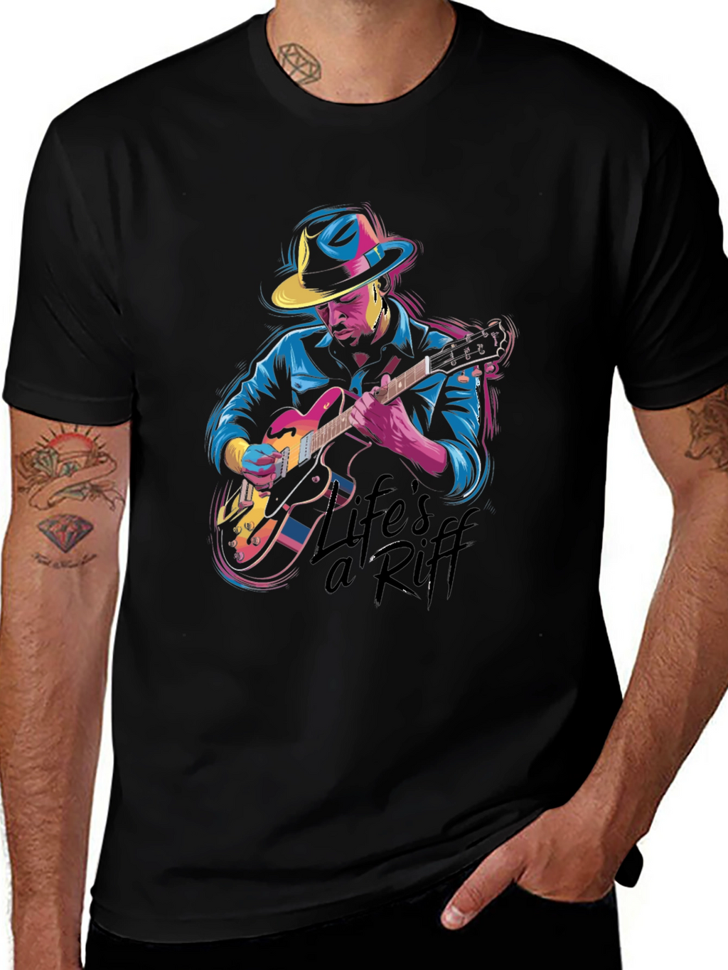 Lifes a Riff Graphic Tee - Musician T-Shirt