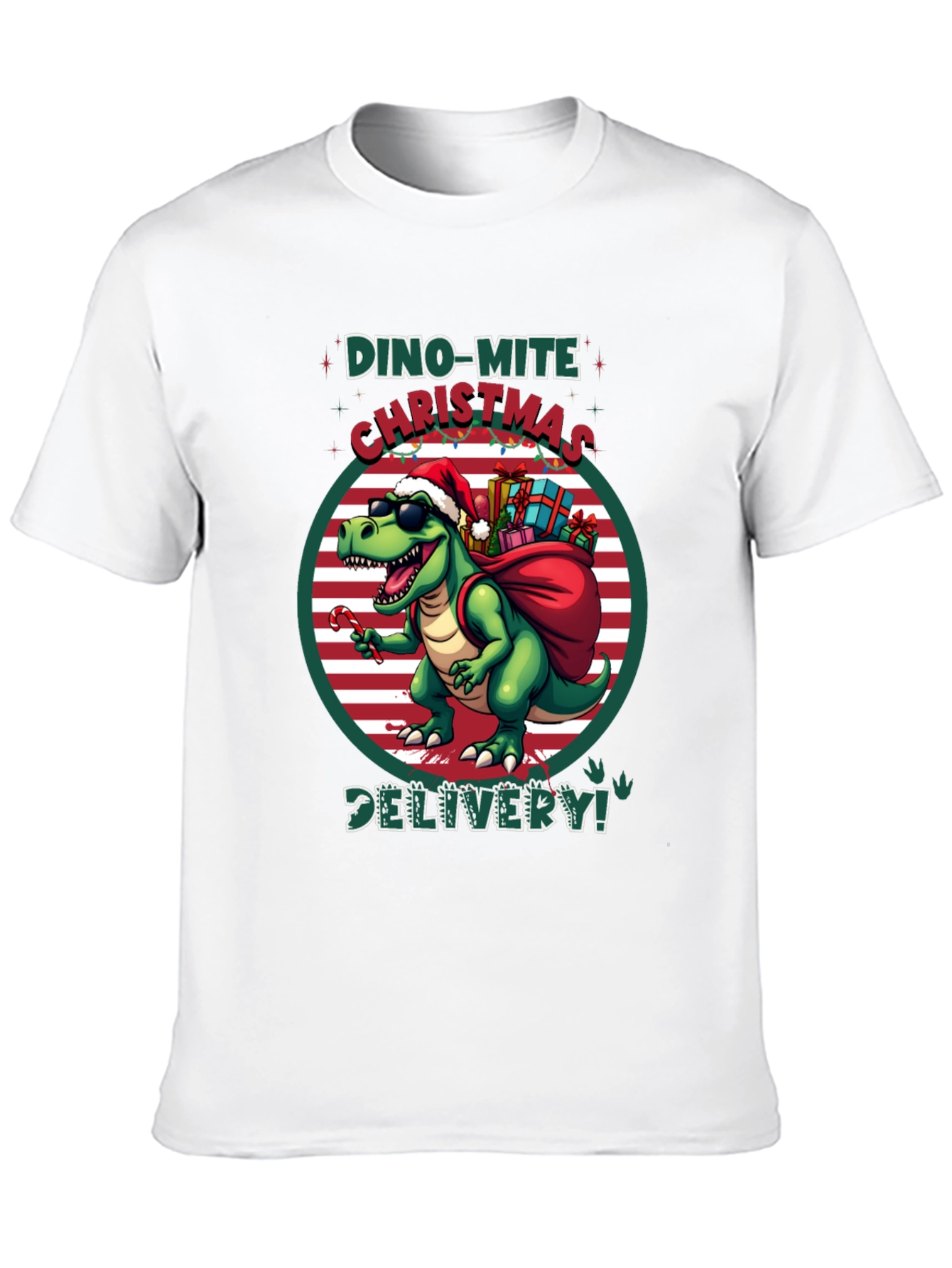 Dino-Mite Christmas Delivery T-Shirt