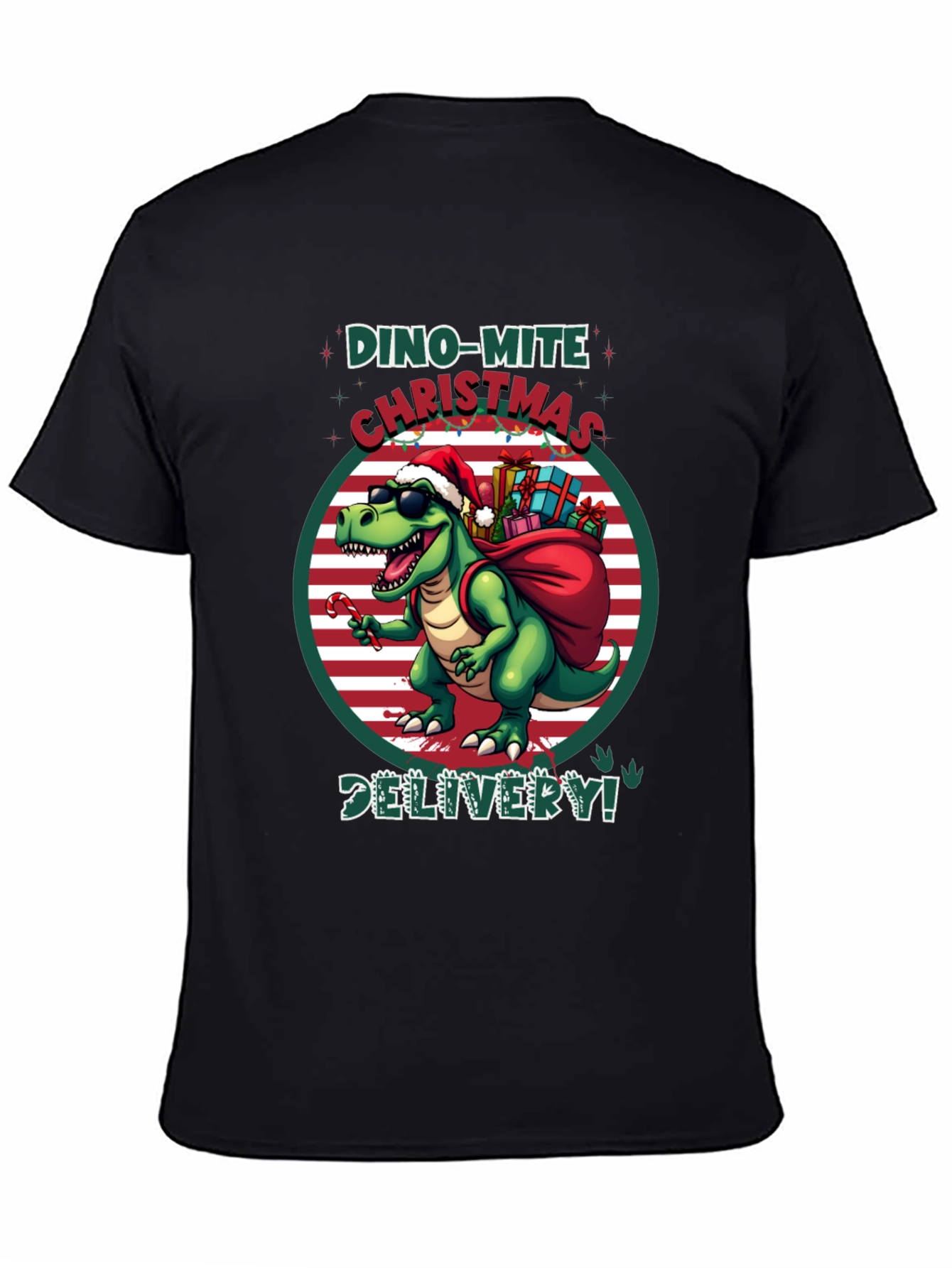 Dino-Mite Christmas Delivery T-Shirt