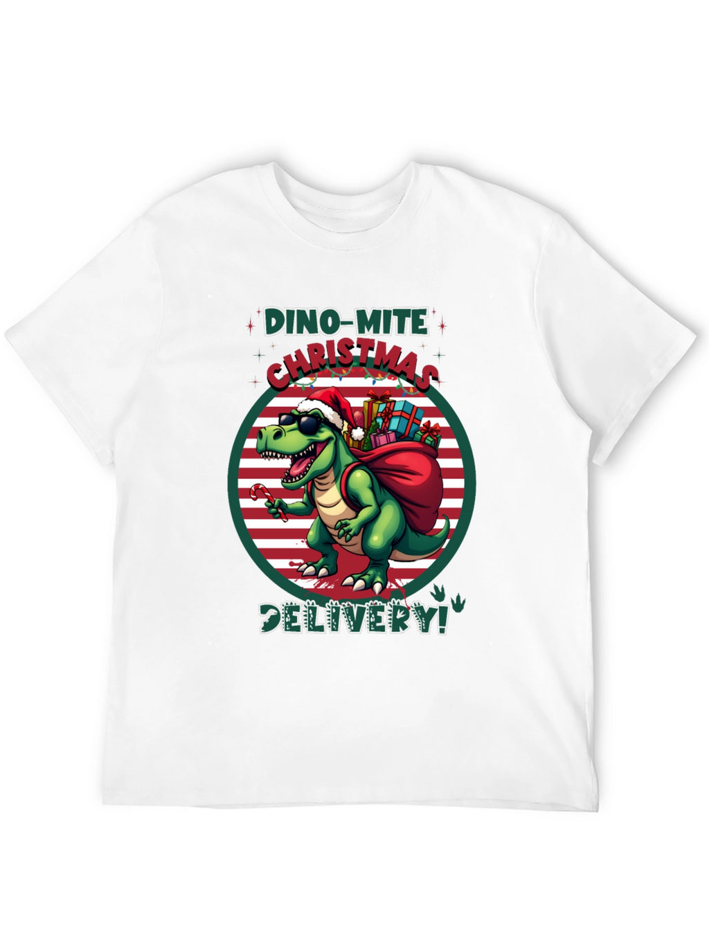 Dino-Mite Christmas Delivery T-Shirt