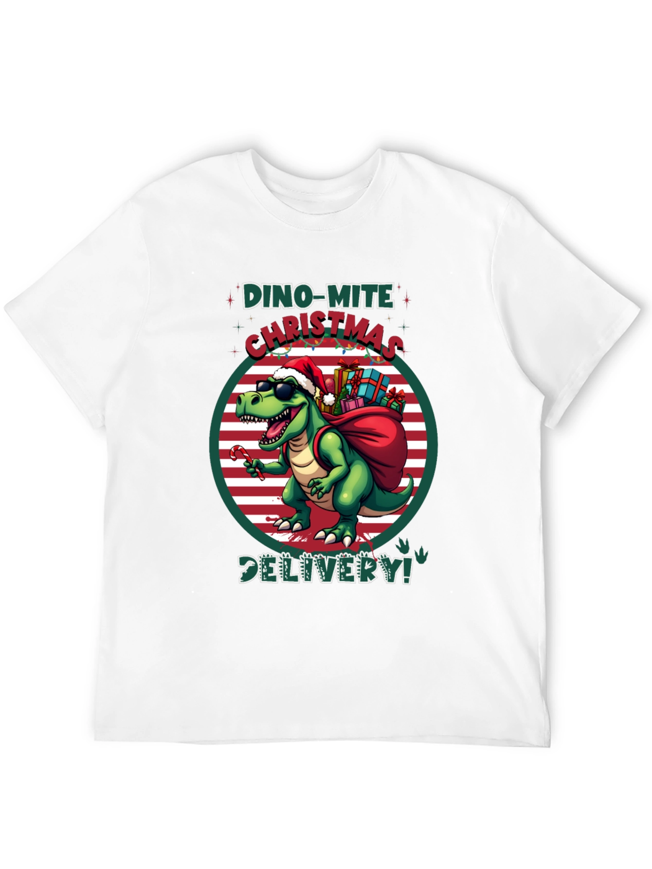 Dino-Mite Christmas Delivery T-Shirt