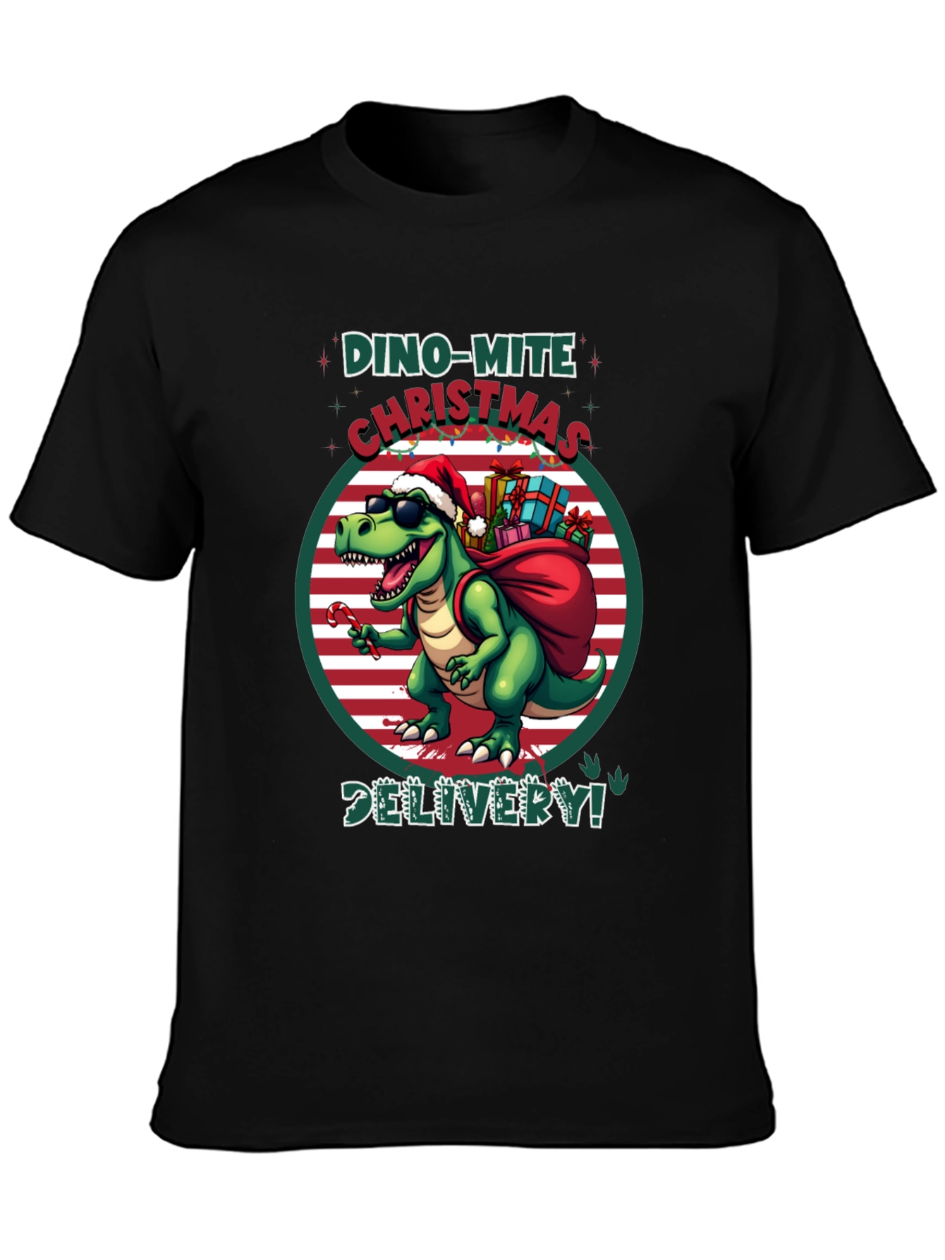 Dino-Mite Christmas Delivery T-Shirt