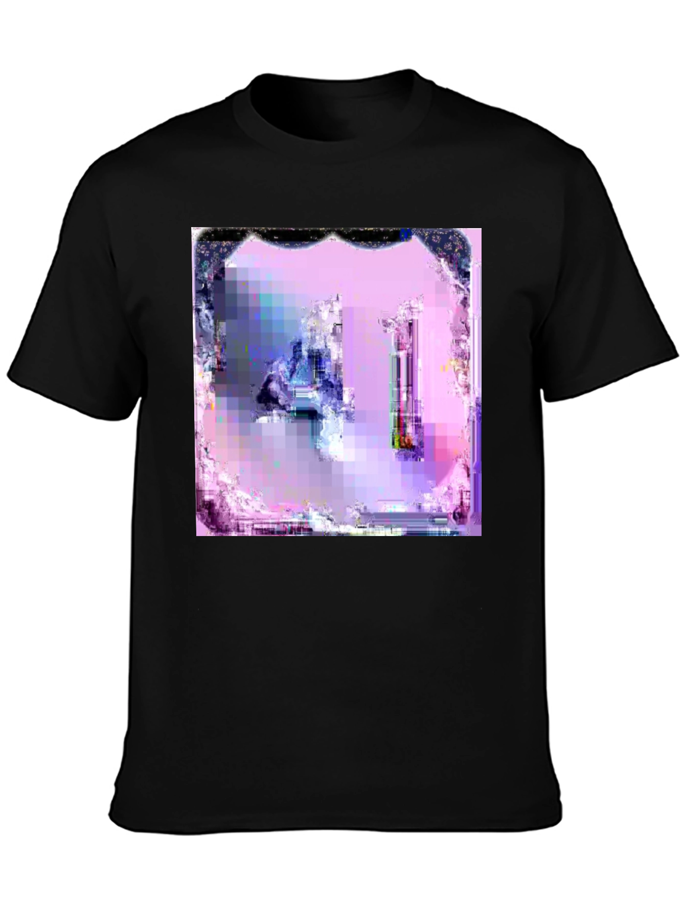 Abstract Art Graphic Tee - Pixelated Design