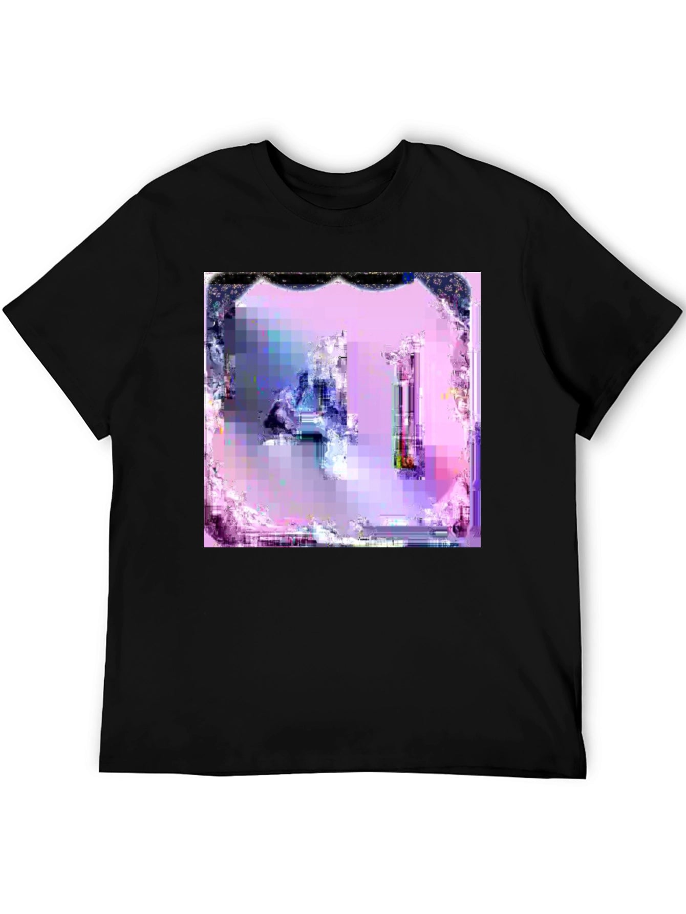 Abstract Art Graphic Tee - Pixelated Design