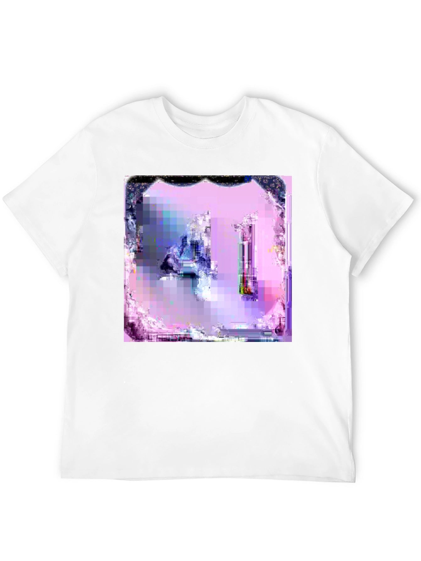 Abstract Art Graphic Tee - Pixelated Design