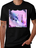 Abstract Art Graphic Tee - Pixelated Design