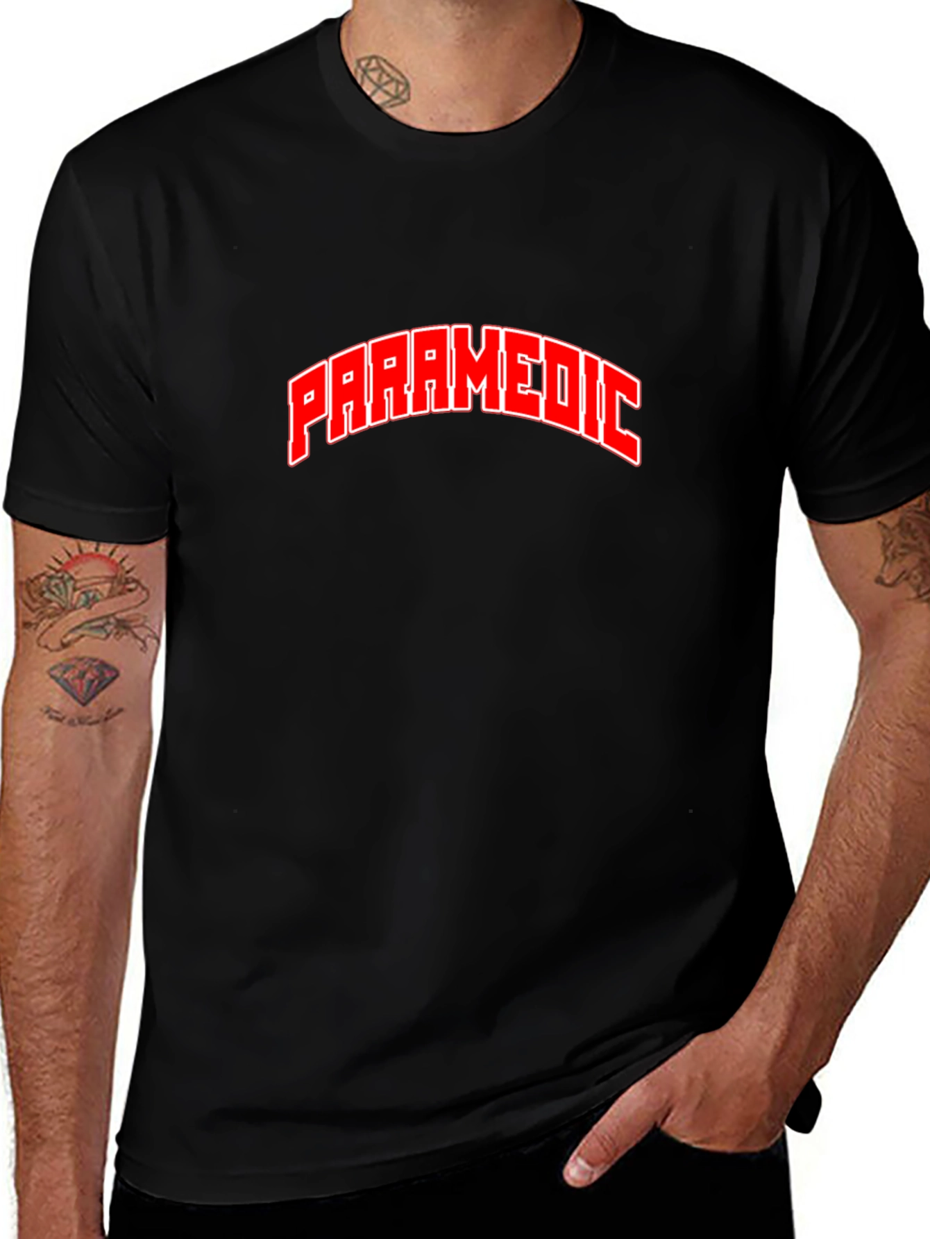 Paramedic T-Shirt - Red Graphic Tee