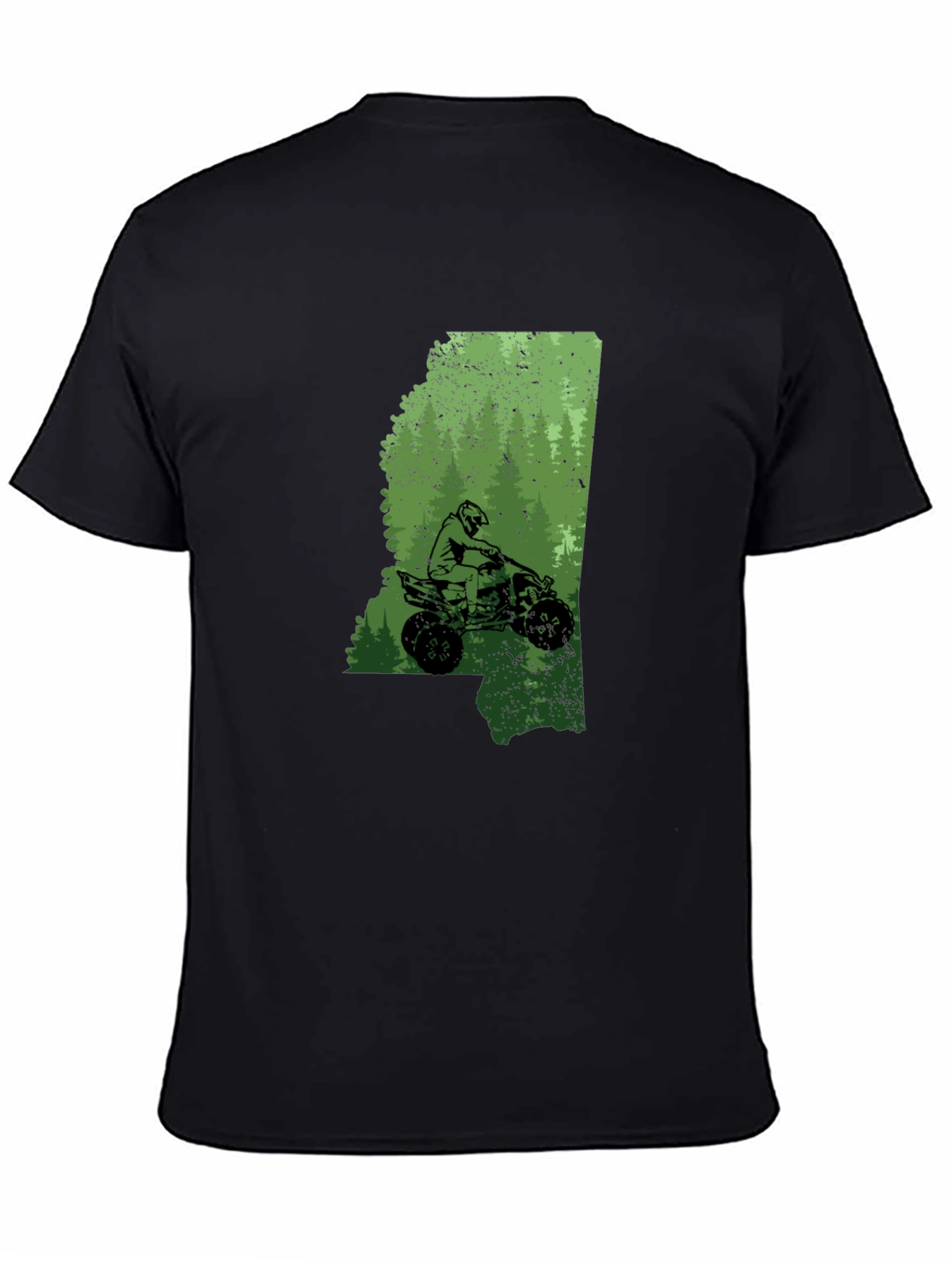 Mississippi ATV Rider T-Shirt - Black