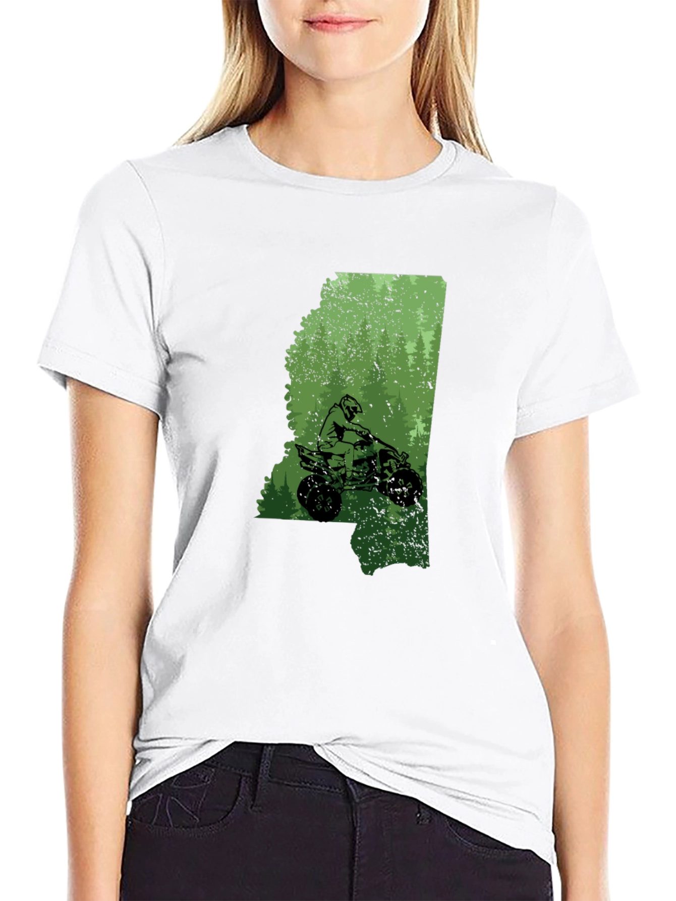 Mississippi ATV Rider T-Shirt - Black
