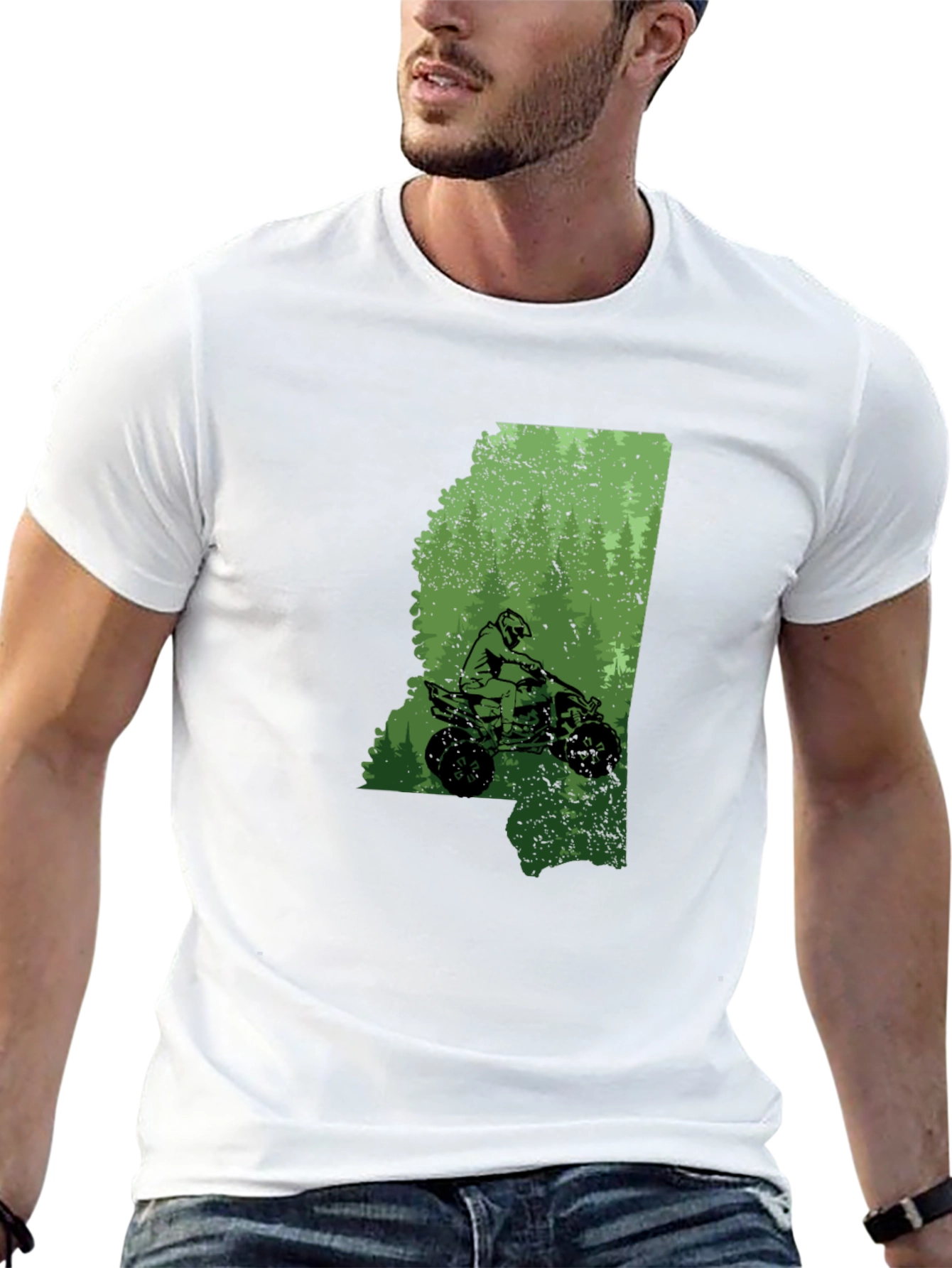 Mississippi ATV Rider T-Shirt - Black
