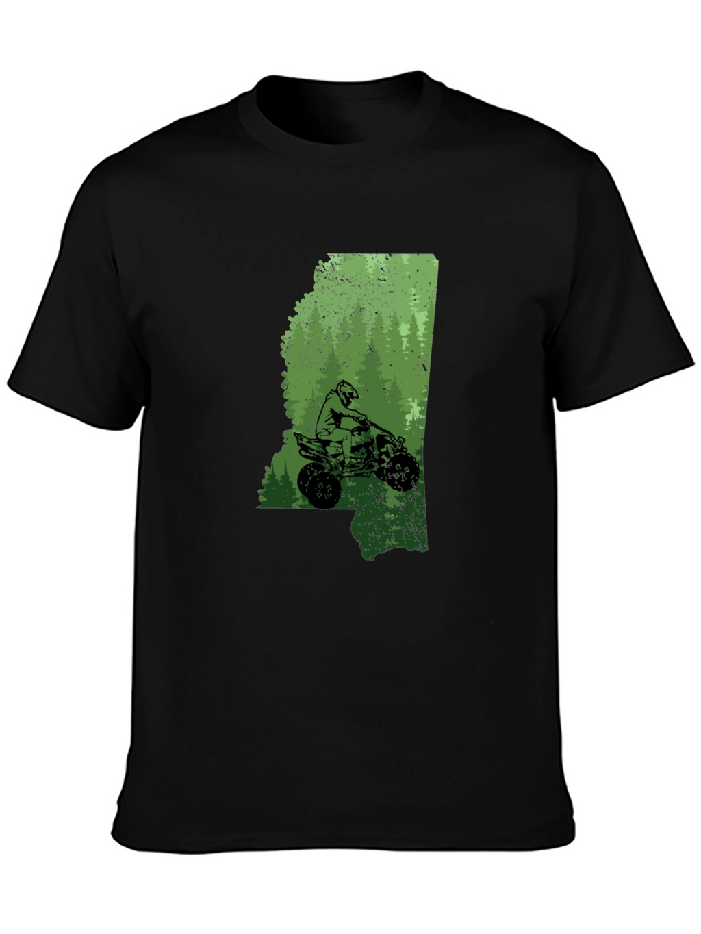 Mississippi ATV Rider T-Shirt - Black