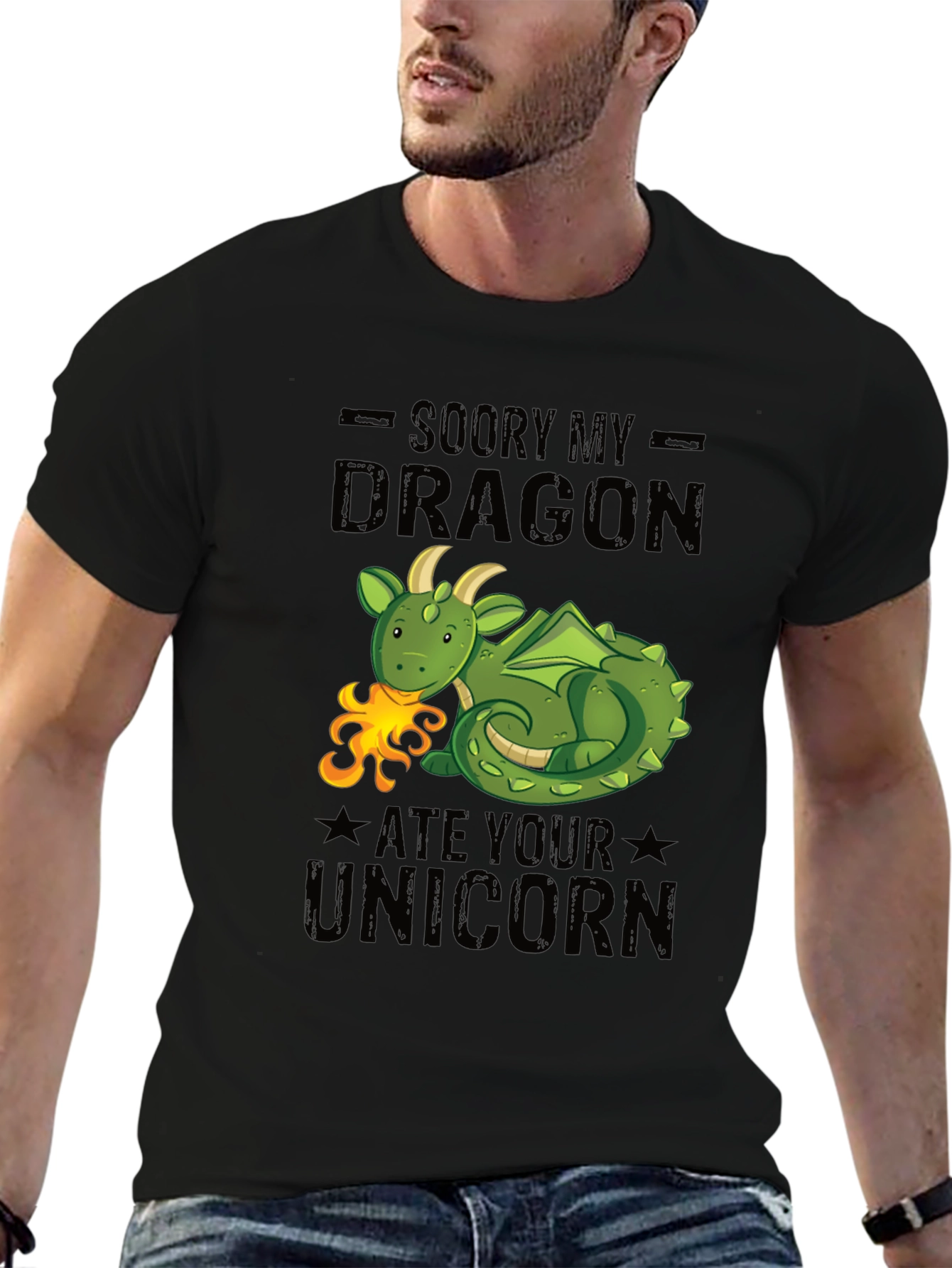 Dragon Ate Unicorn T-Shirt - Funny Graphic Tee