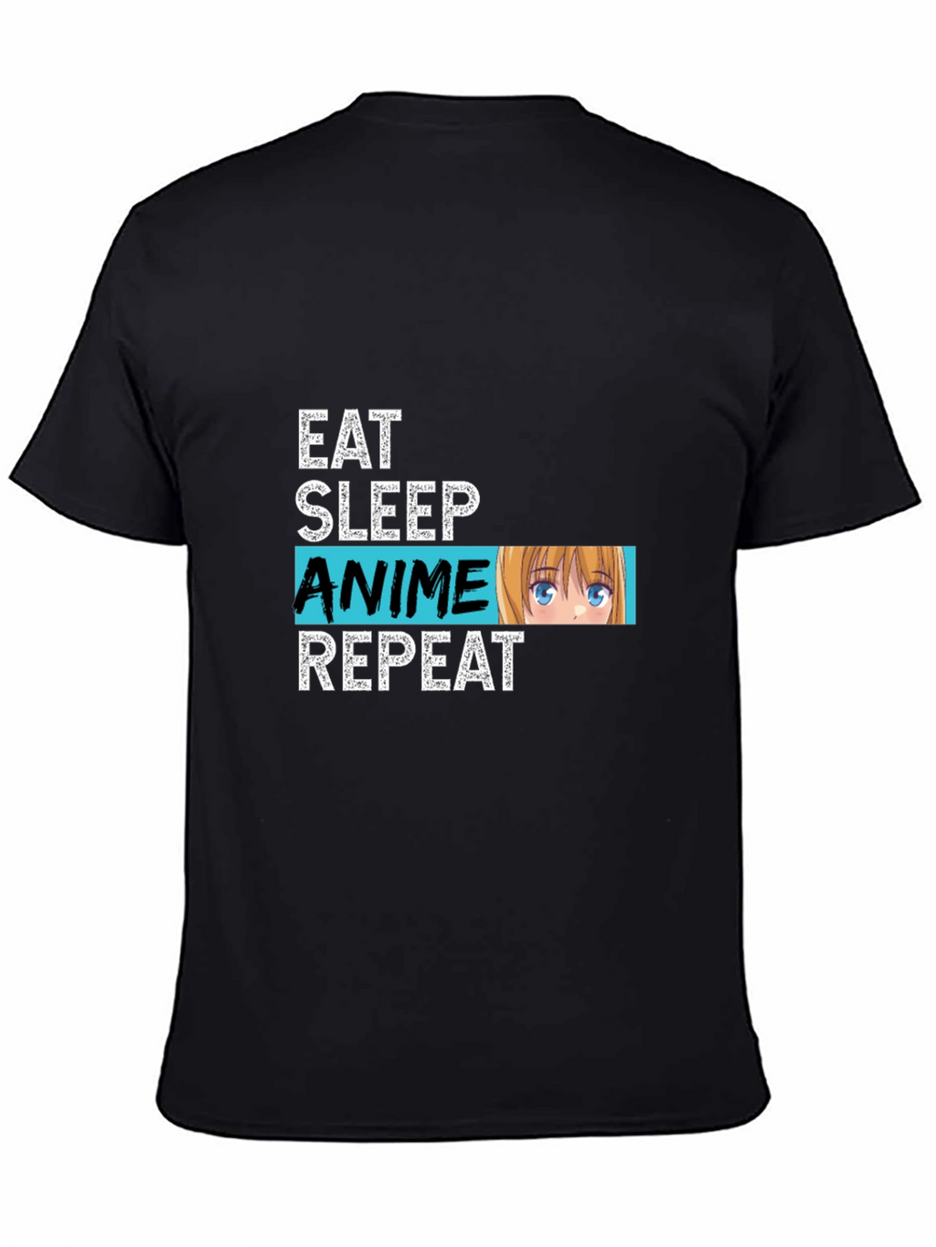 Eat Sleep Anime Repeat Graphic Tee