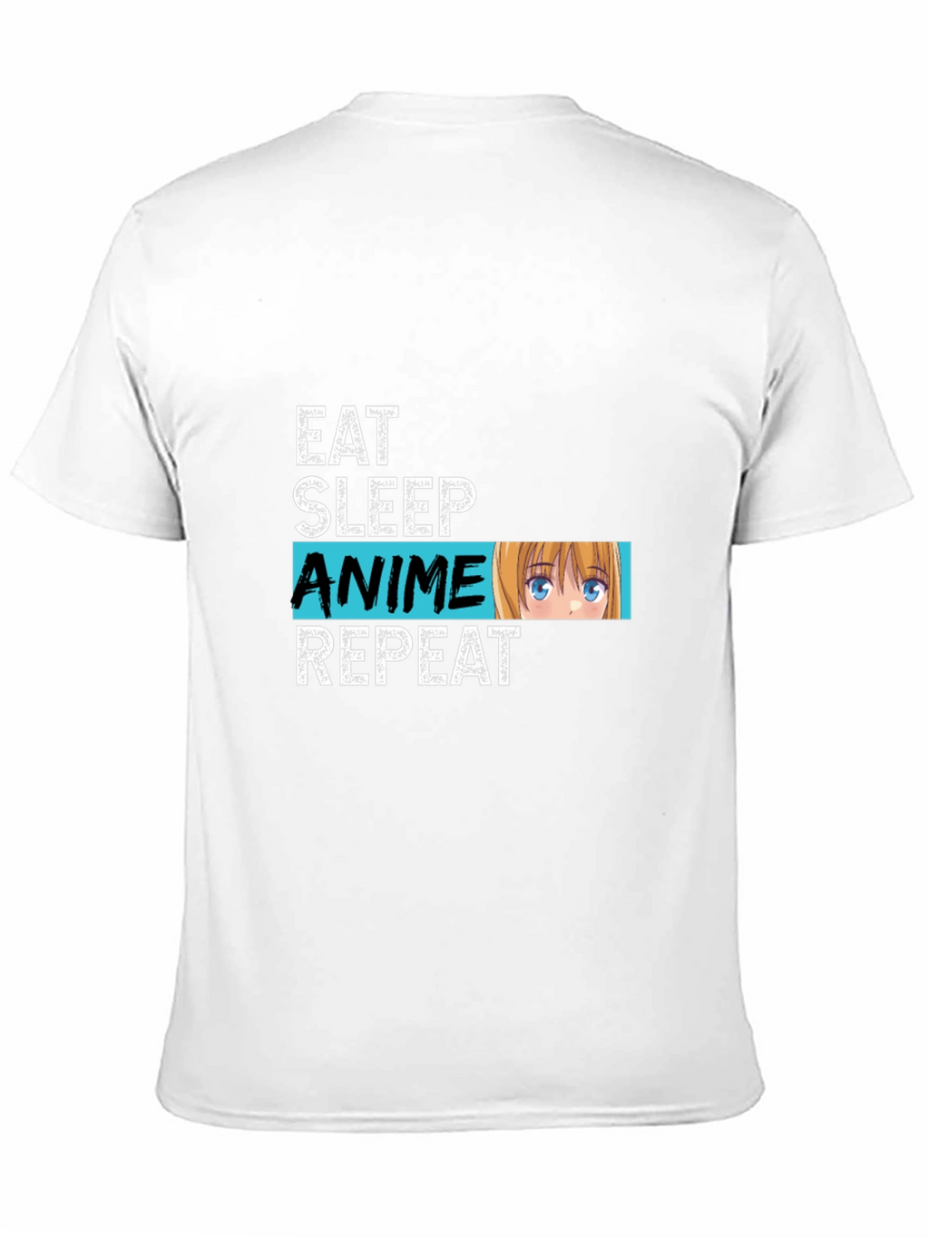 Eat Sleep Anime Repeat Graphic Tee