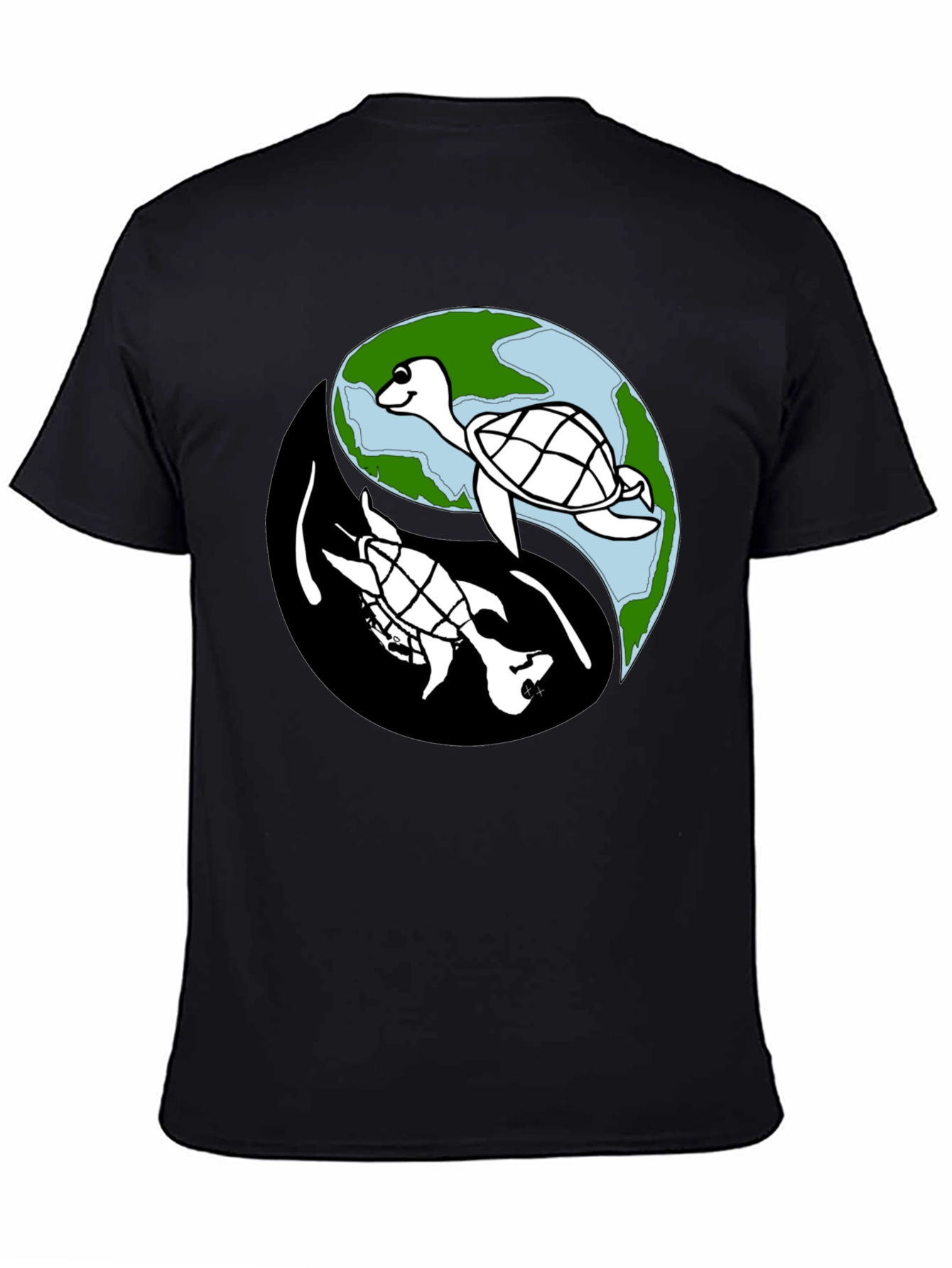 Yin Yang Turtle Graphic Tee