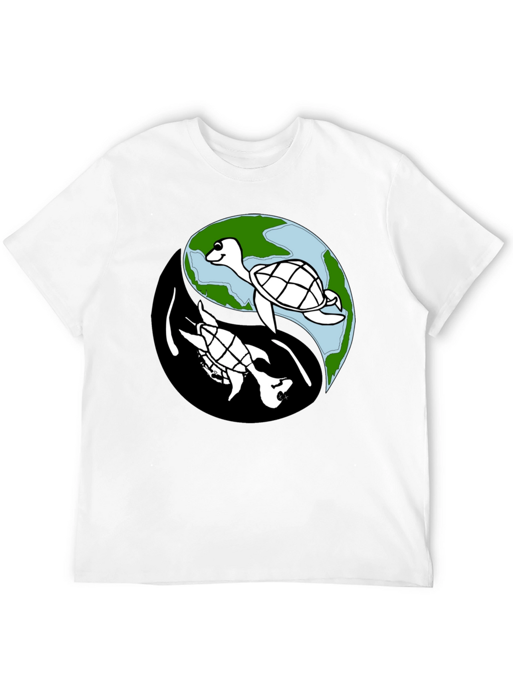 Yin Yang Turtle Graphic Tee