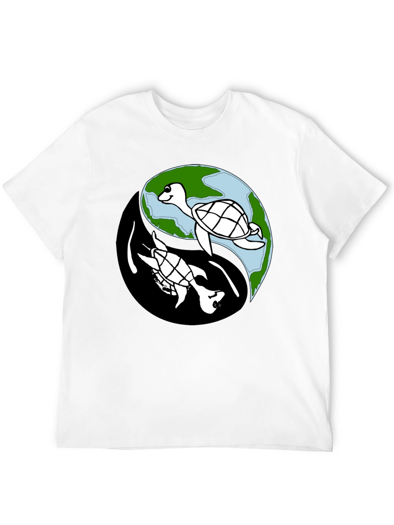 Yin Yang Turtle Graphic Tee