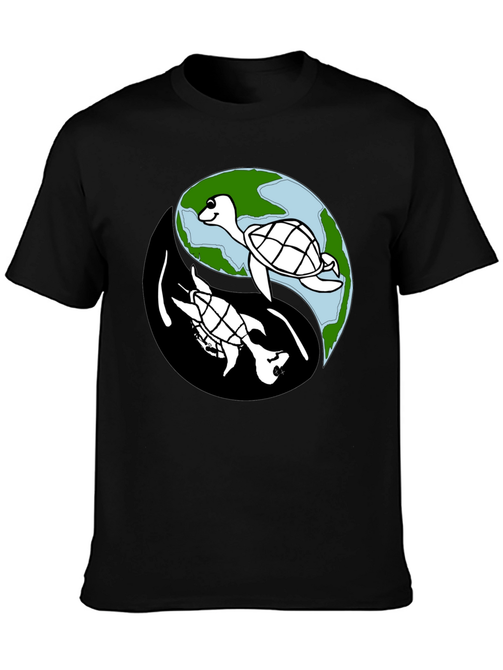 Yin Yang Turtle Graphic Tee