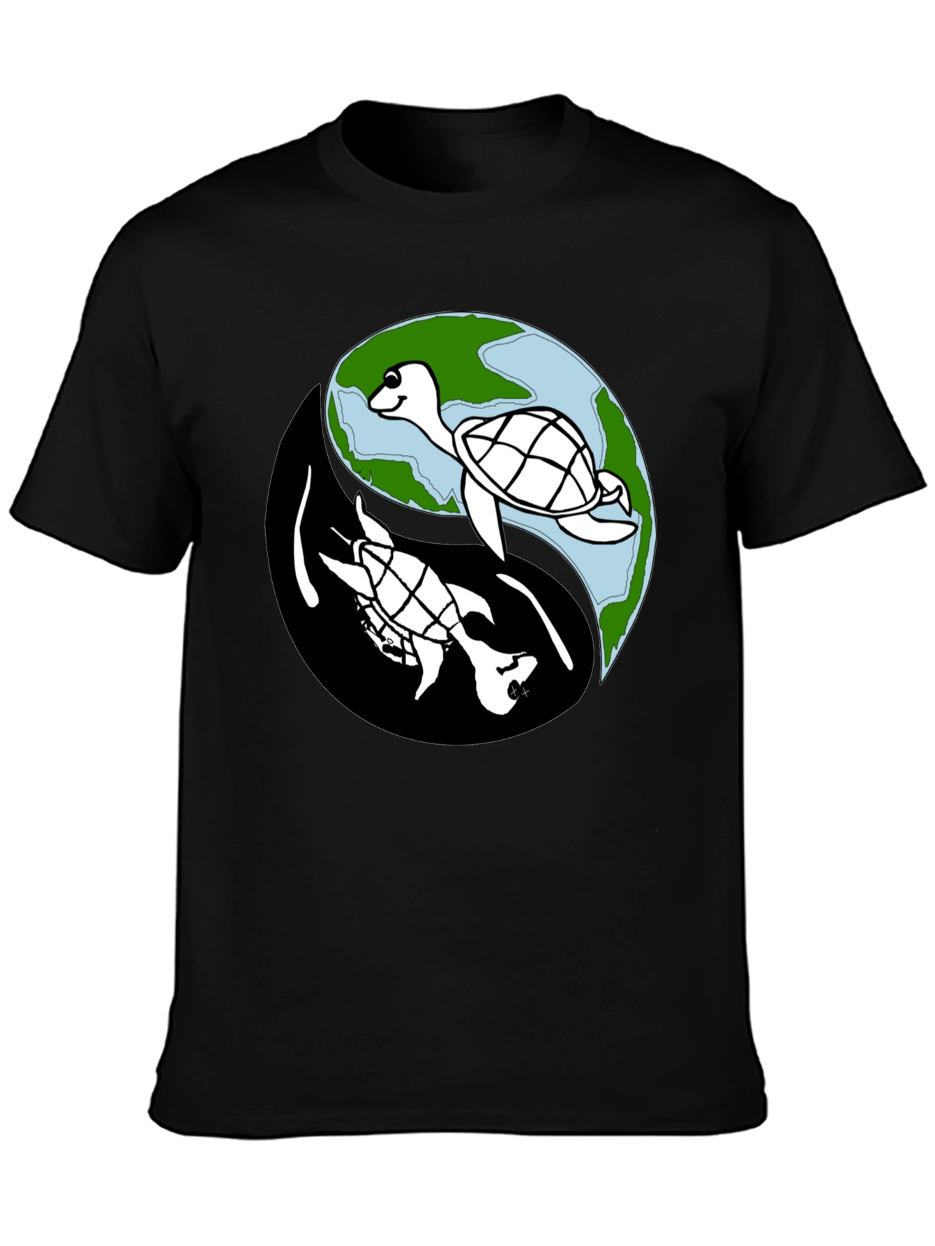 Yin Yang Turtle Graphic Tee