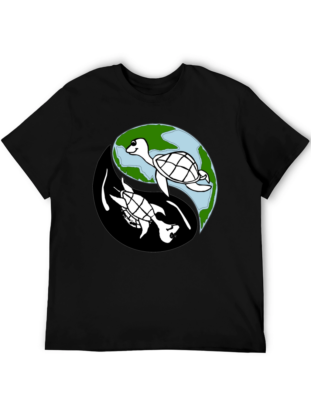 Yin Yang Turtle Graphic Tee