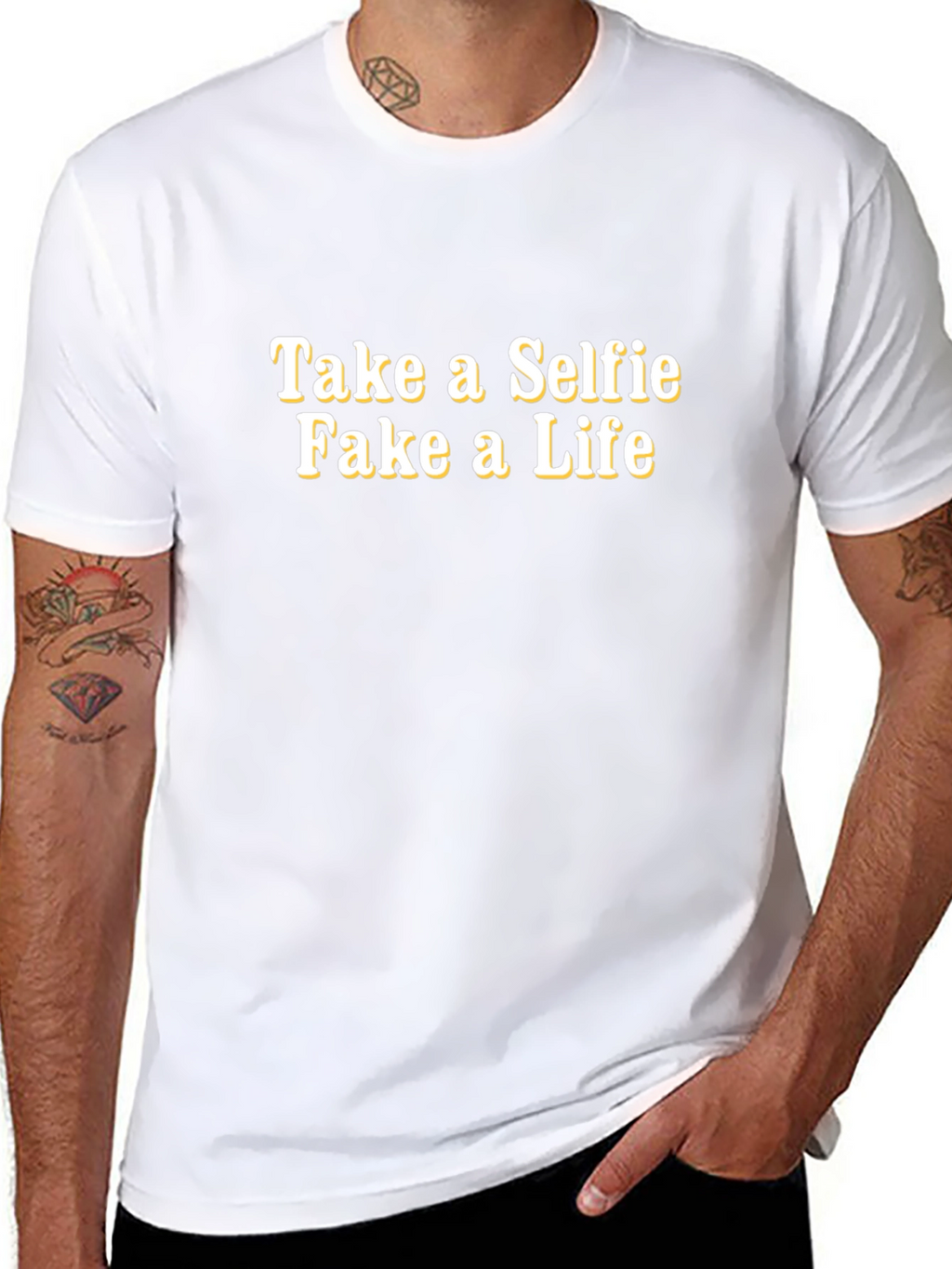 Mens Take a Selfie Graphic T-Shirt