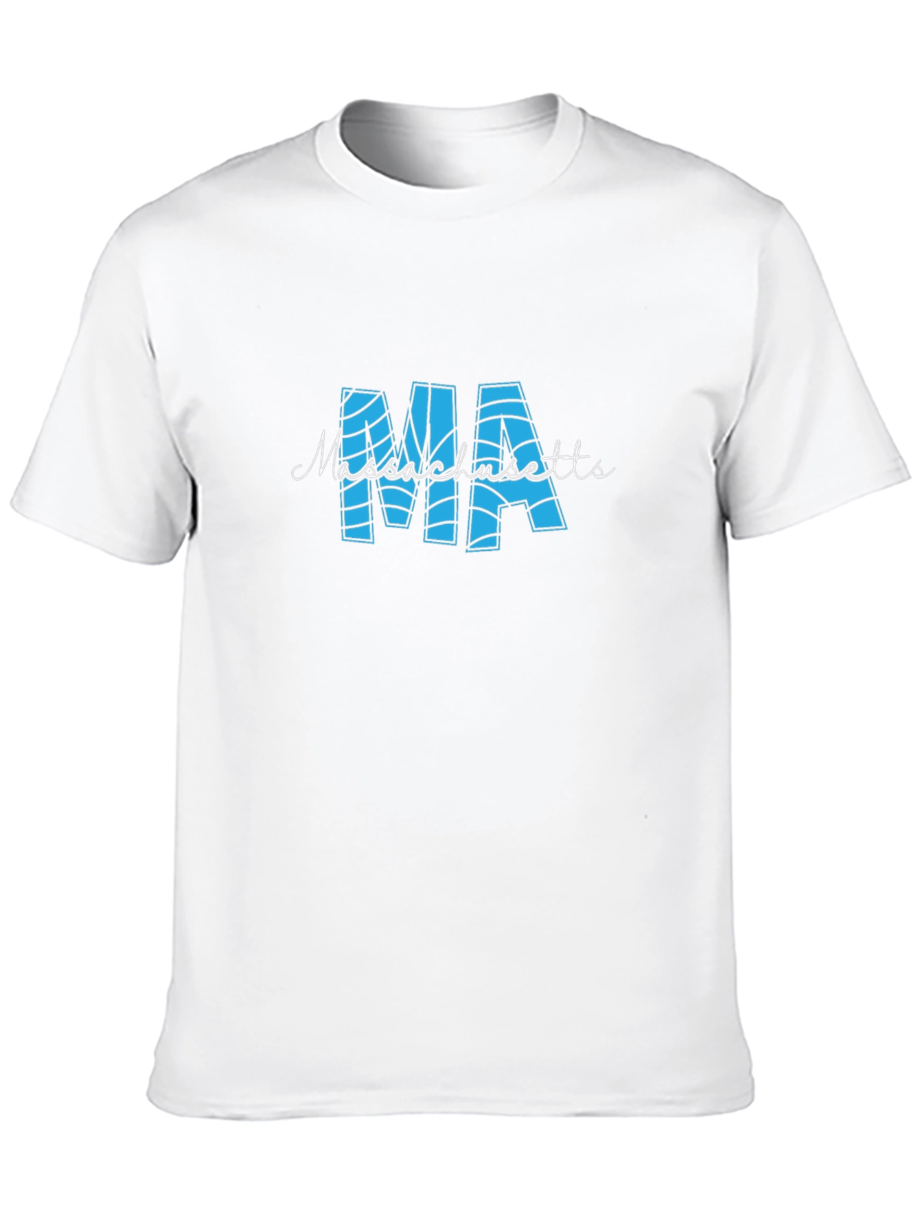 Massachusetts MA Black T-Shirt