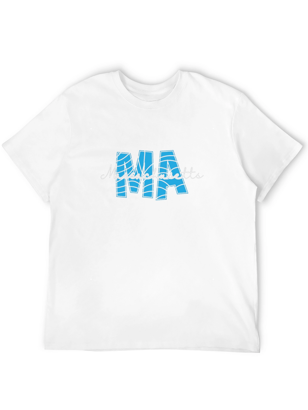 Massachusetts MA Black T-Shirt