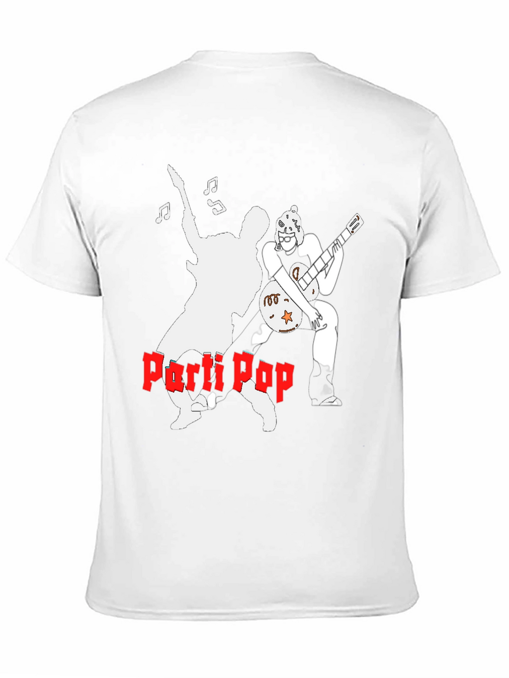 Parti Pop Graphic Tee - Black Cotton T-Shirt