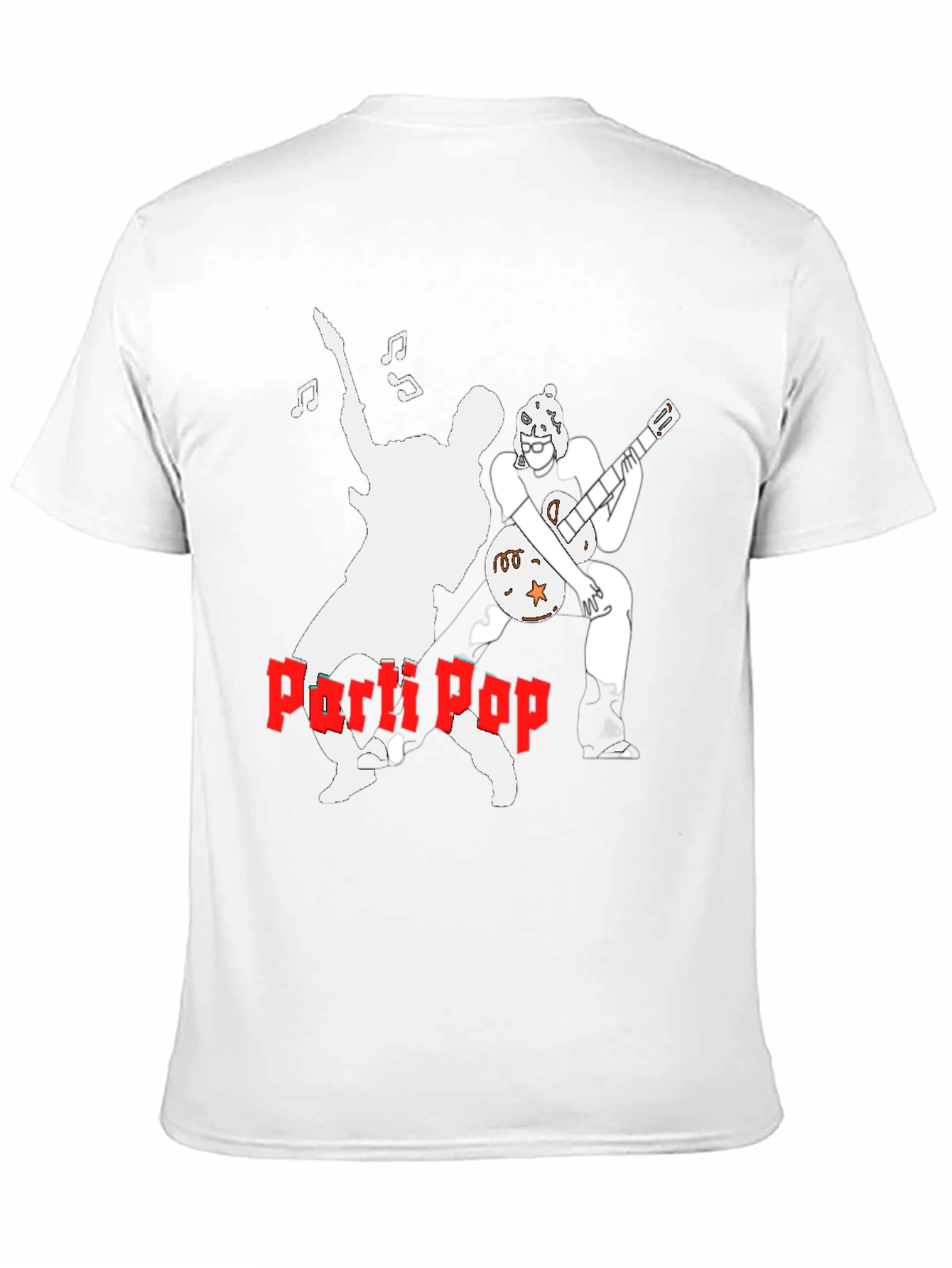 Parti Pop Graphic Tee - Black Cotton T-Shirt