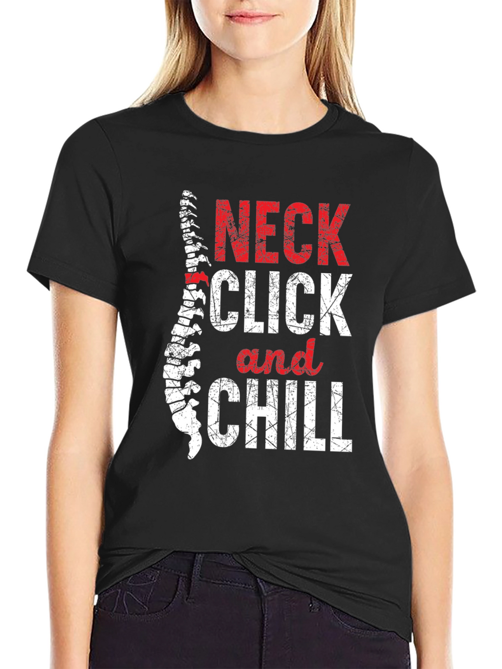 Neck Click and Chill Graphic T-Shirt