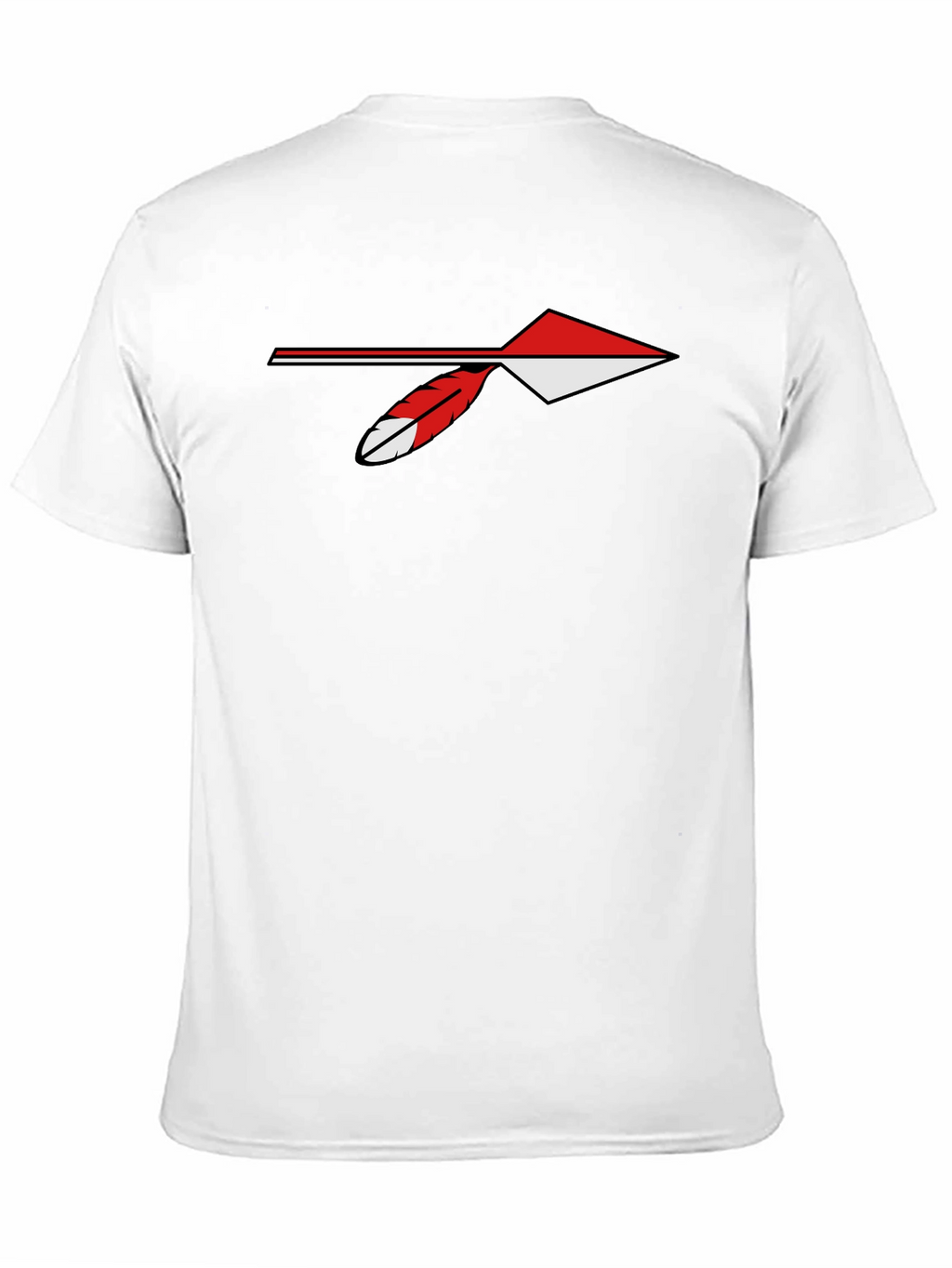 Arrowhead Feather Graphic Tee - Casual Black T-Shirt