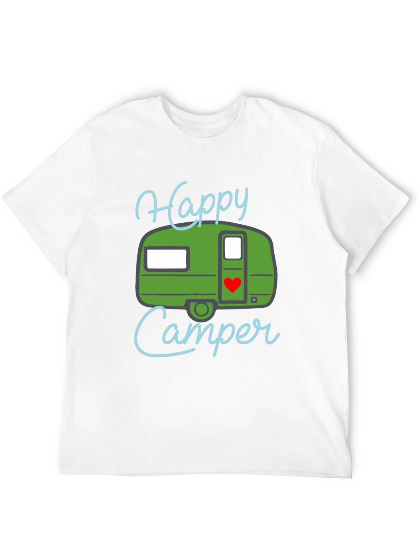 Happy Camper Graphic Tee - Camping Adventure Shirt
