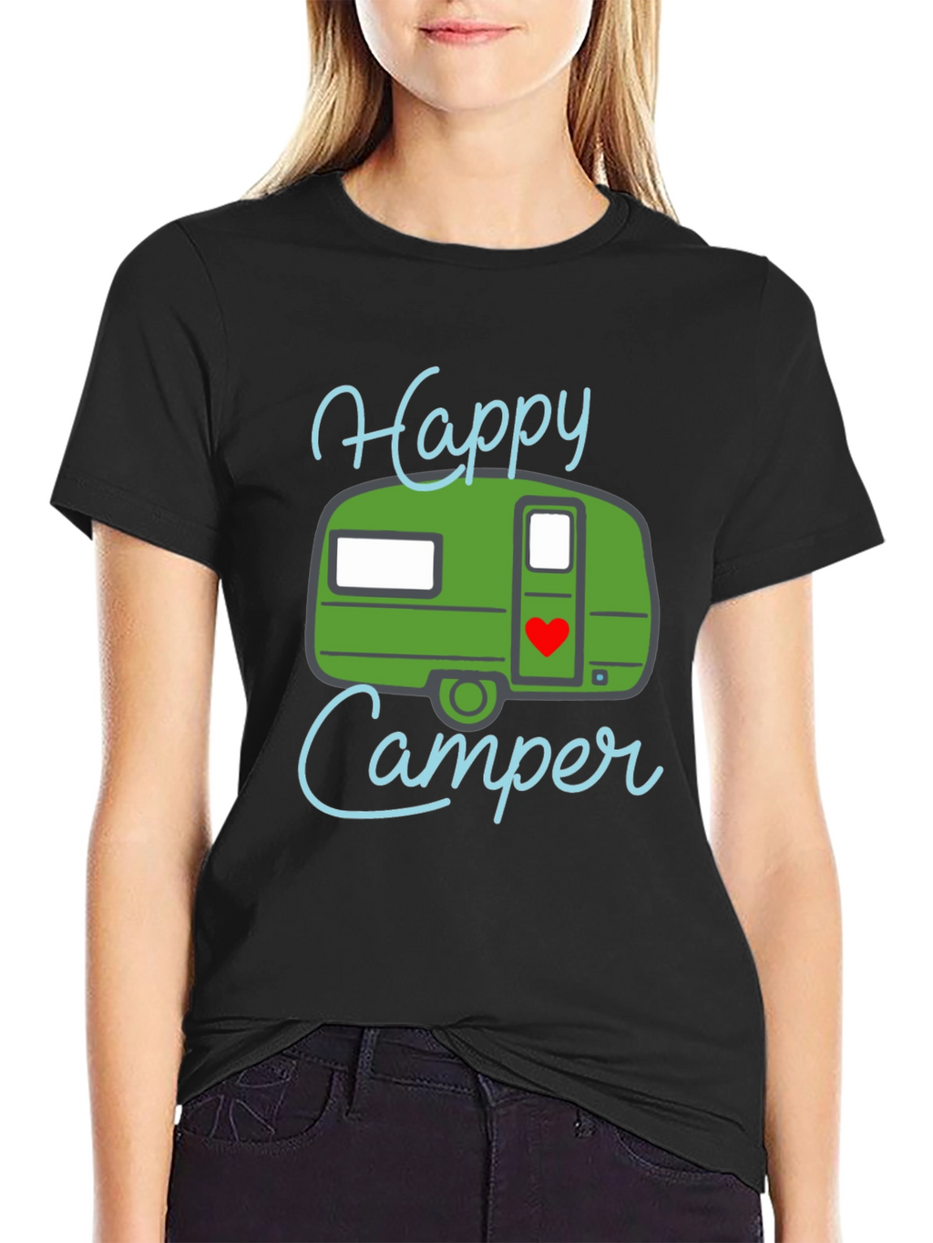 Happy Camper Graphic Tee - Camping Adventure Shirt