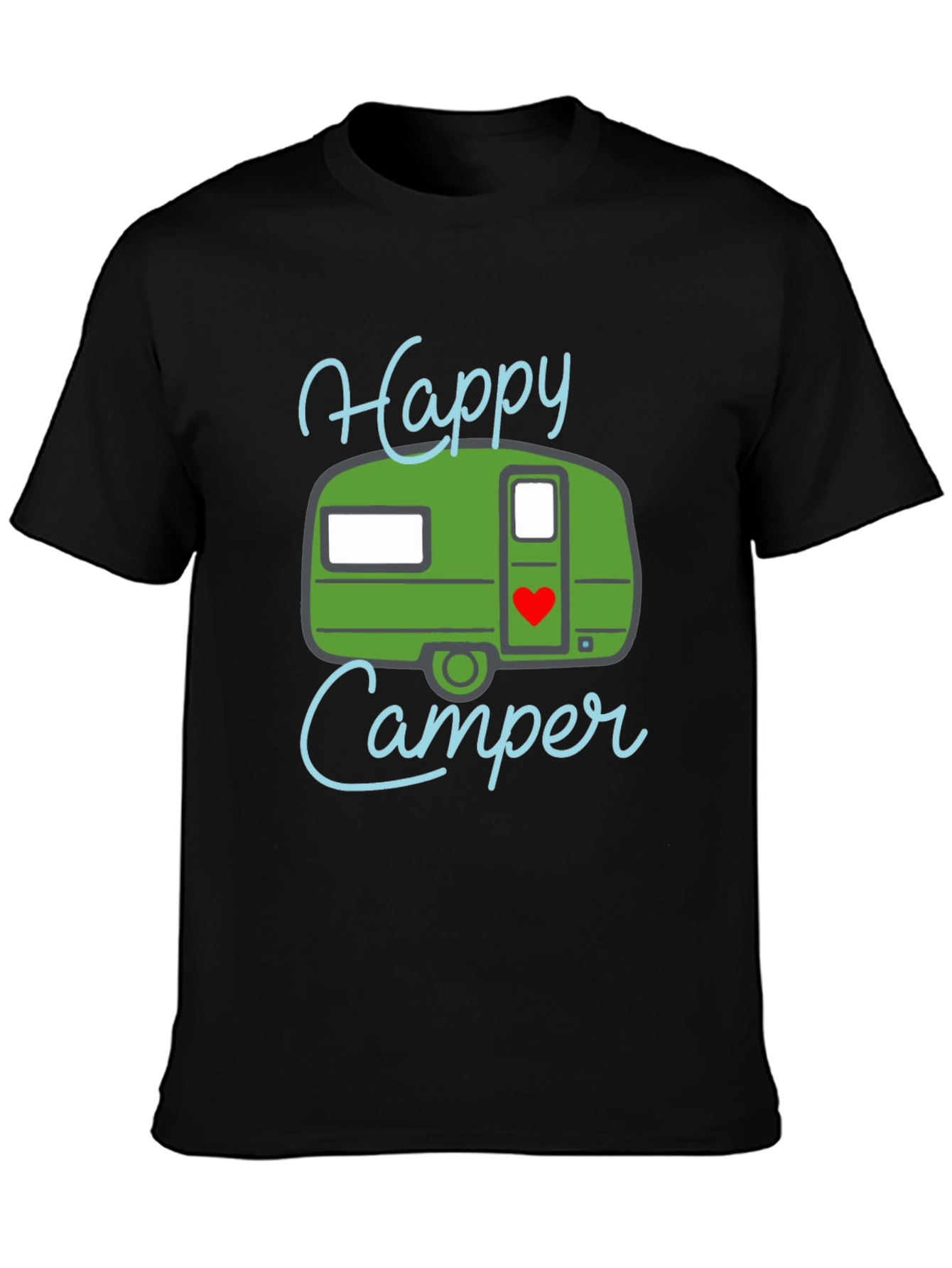 Happy Camper Graphic Tee - Camping Adventure Shirt