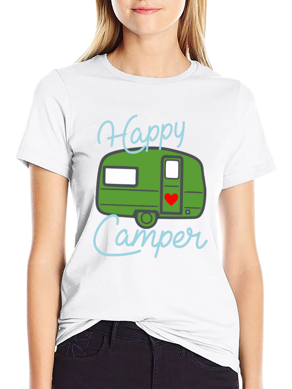 Happy Camper Graphic Tee - Camping Adventure Shirt