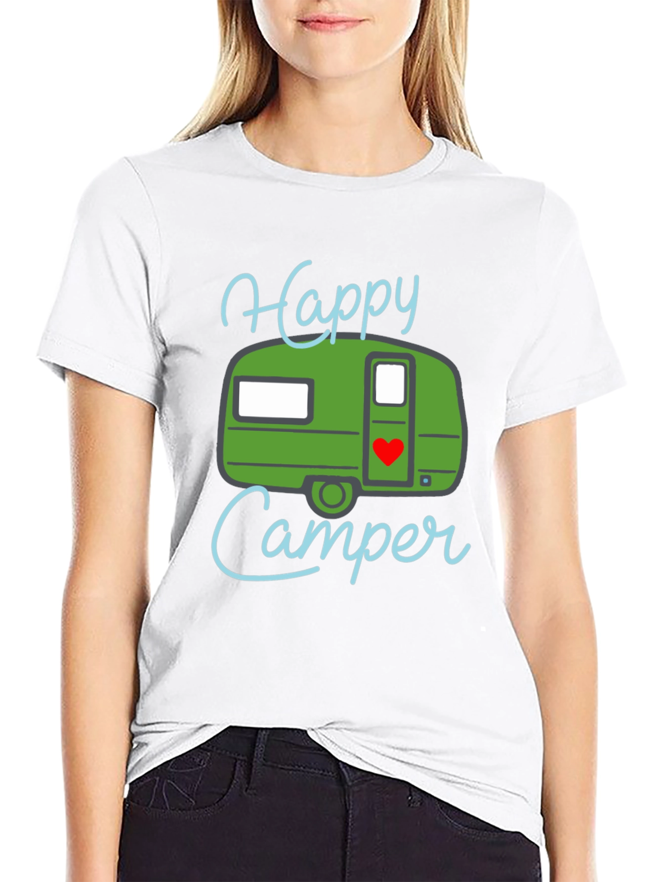 Happy Camper Graphic Tee - Camping Adventure Shirt