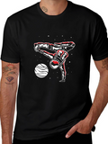 Astronaut Breakdance Black T-Shirt