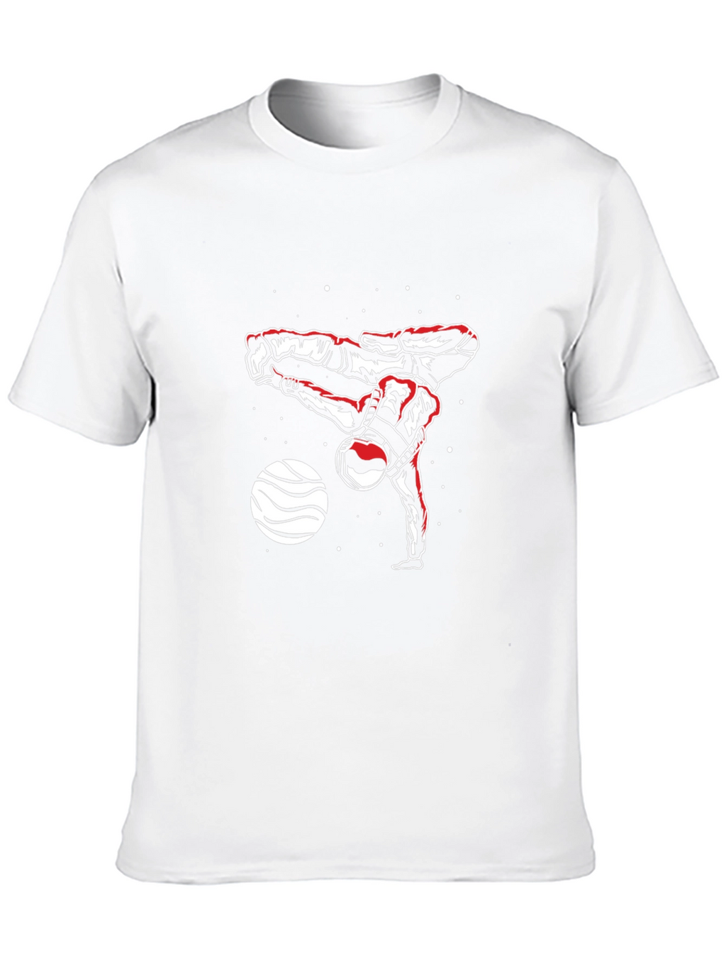 Astronaut Breakdance Black T-Shirt