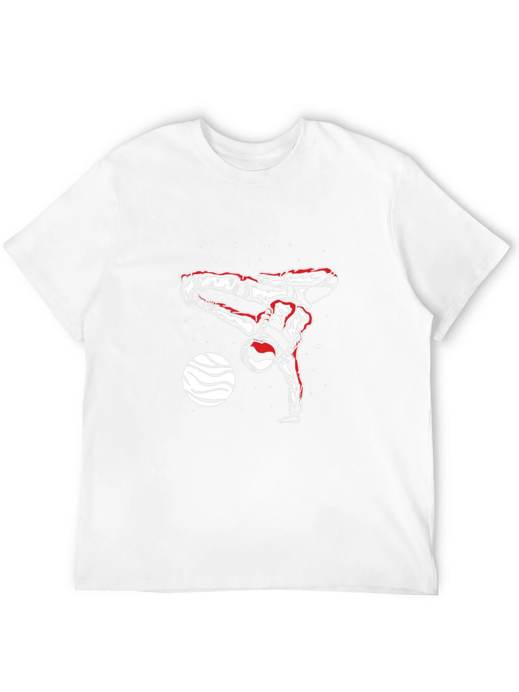 Astronaut Breakdance Black T-Shirt