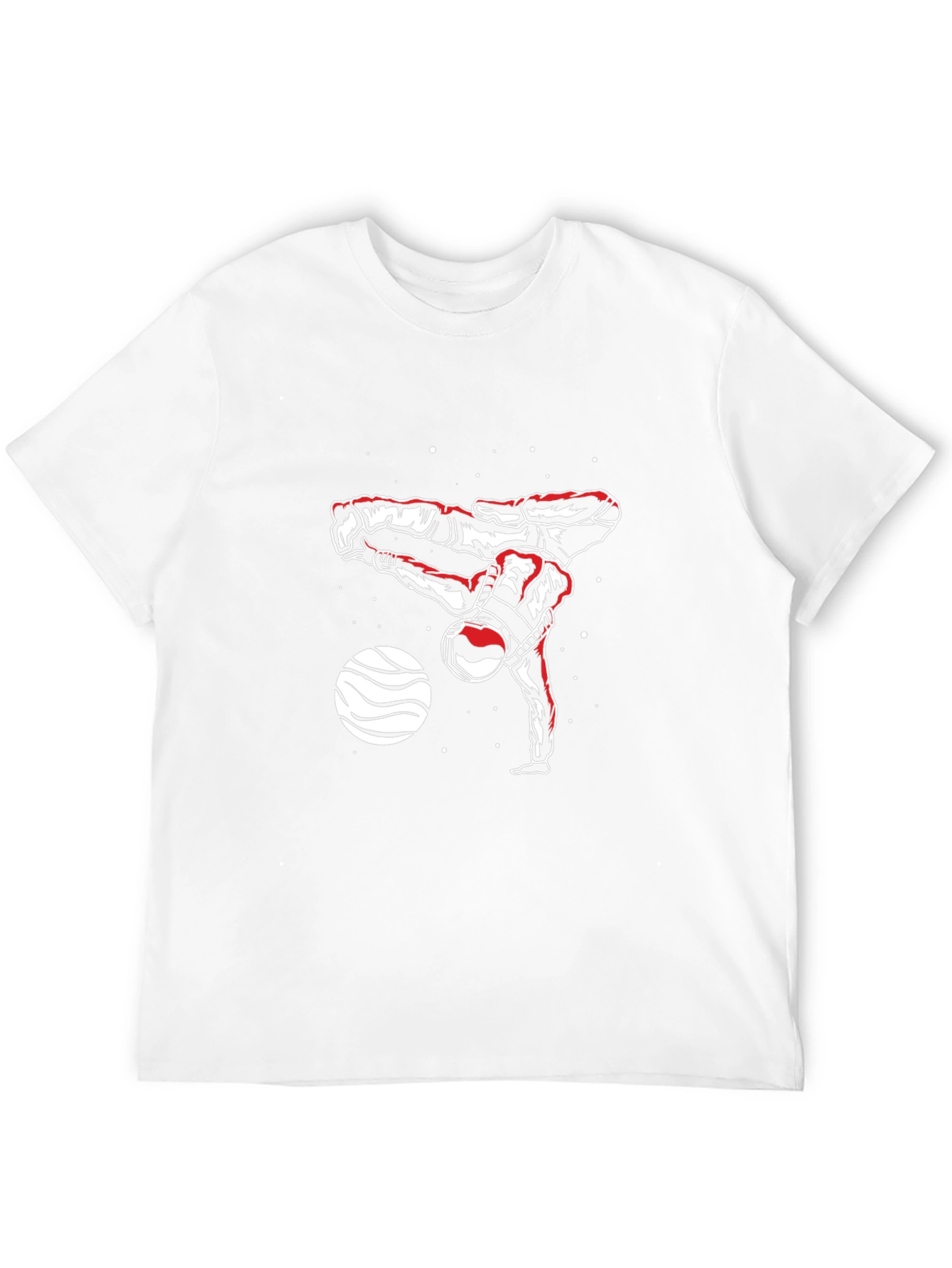 Astronaut Breakdance Black T-Shirt
