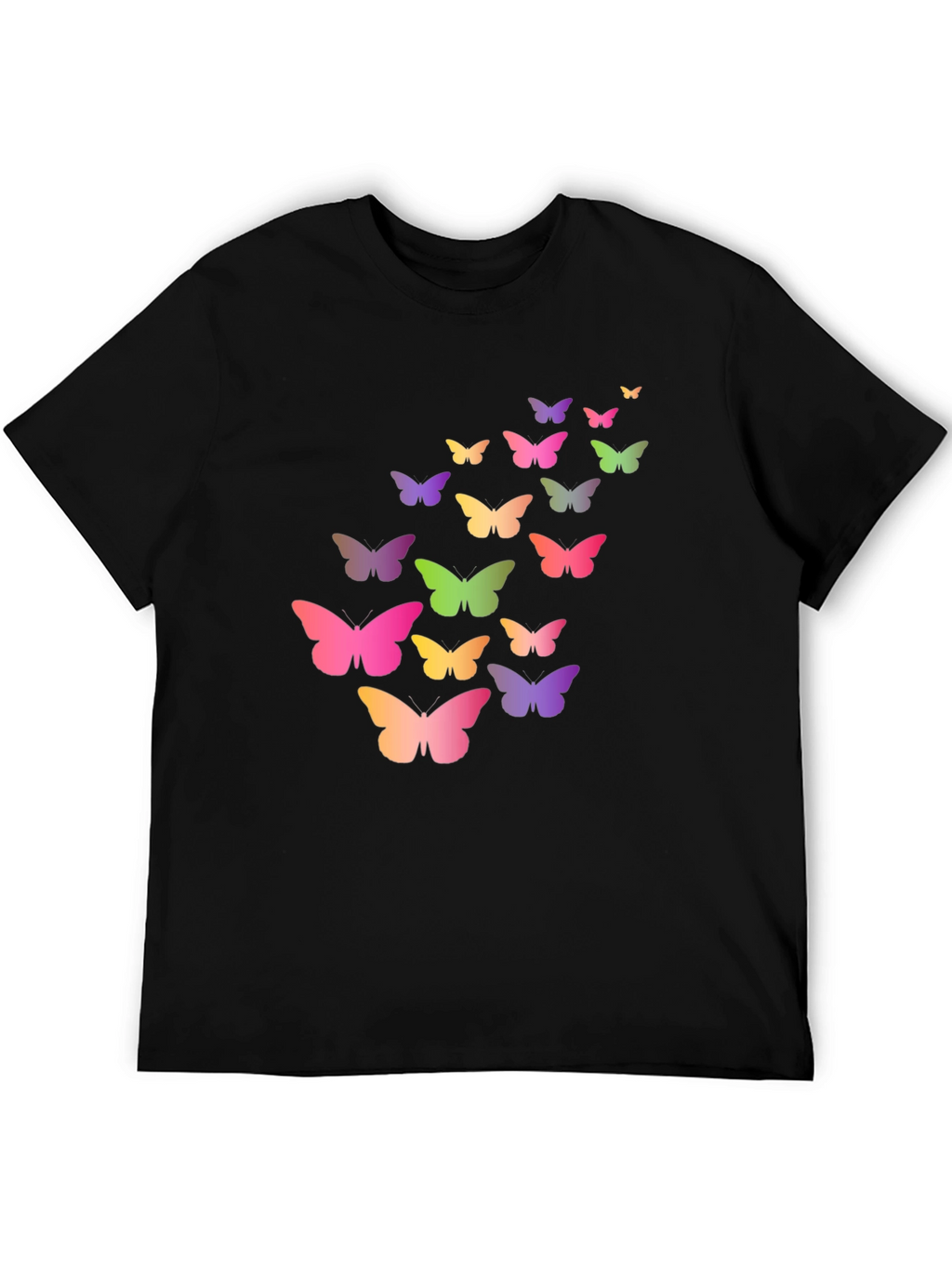 Butterfly Graphic Black T-Shirt