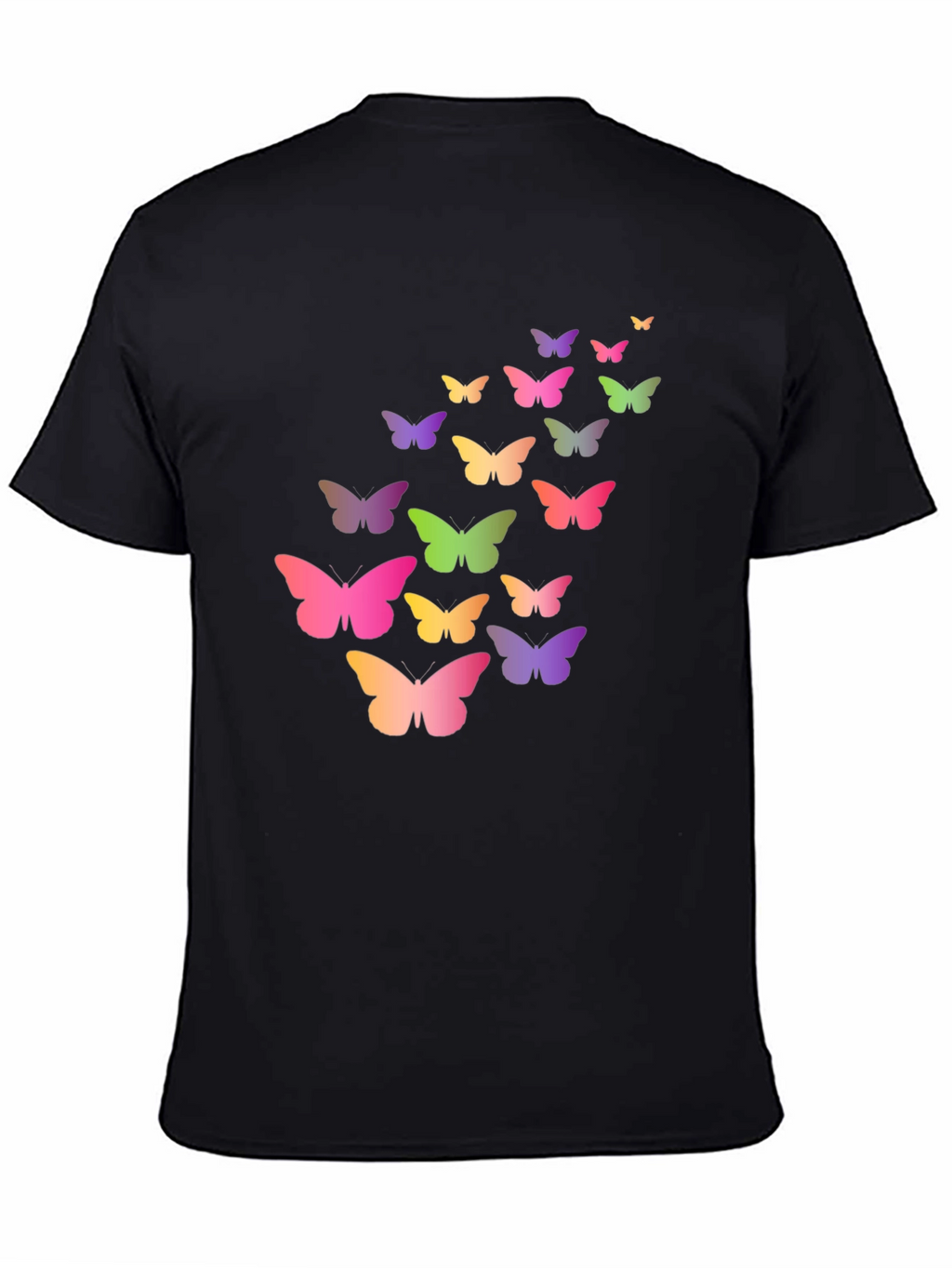 Butterfly Graphic Black T-Shirt