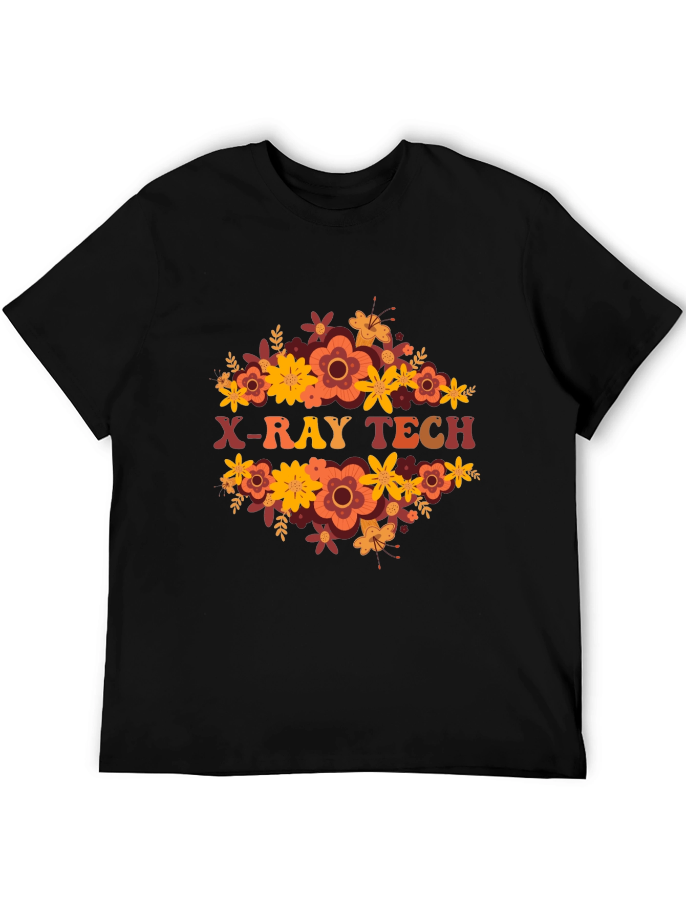 X-Ray Tech Floral Tee - Radiology Apparel