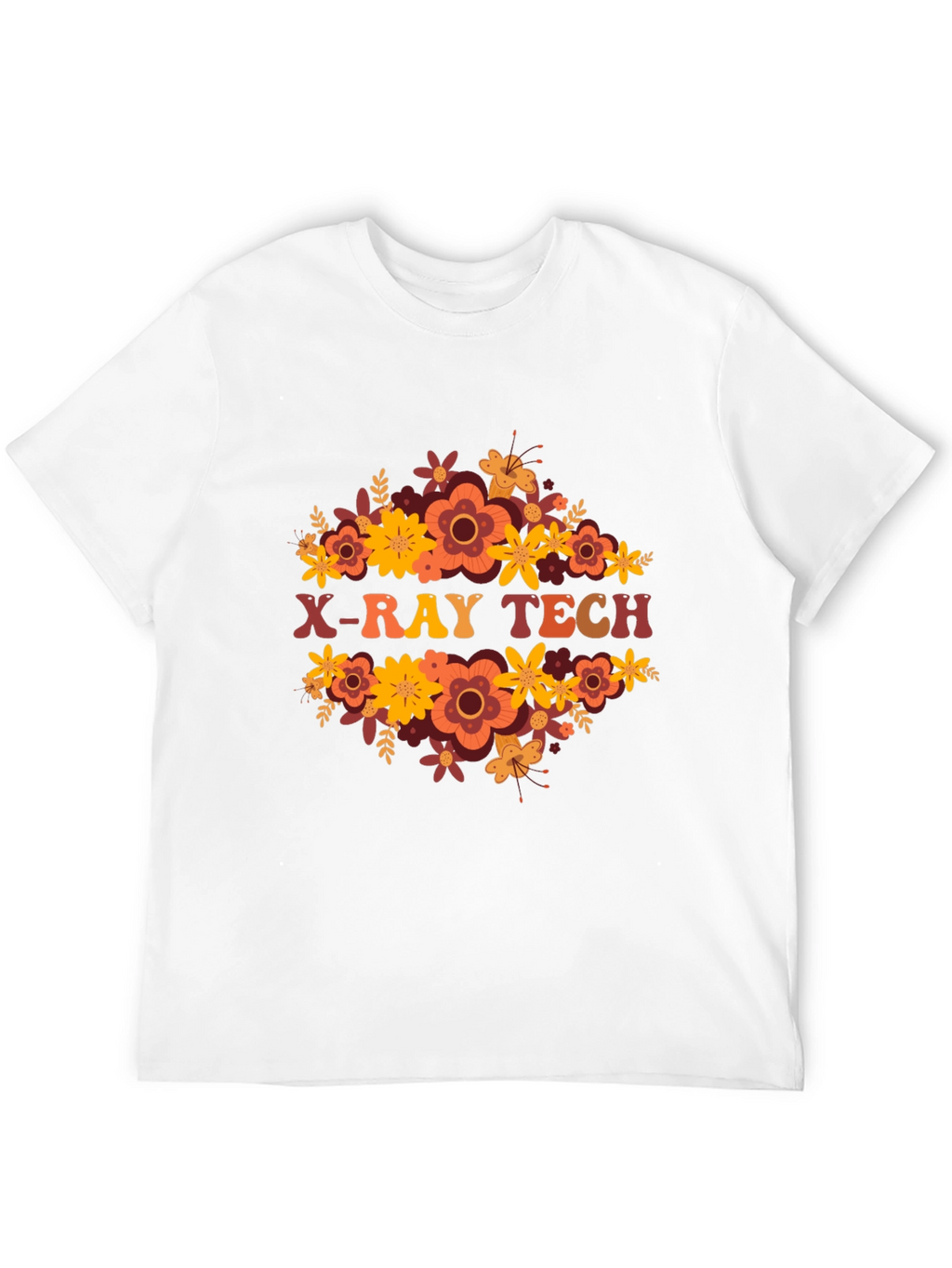 X-Ray Tech Floral Tee - Radiology Apparel
