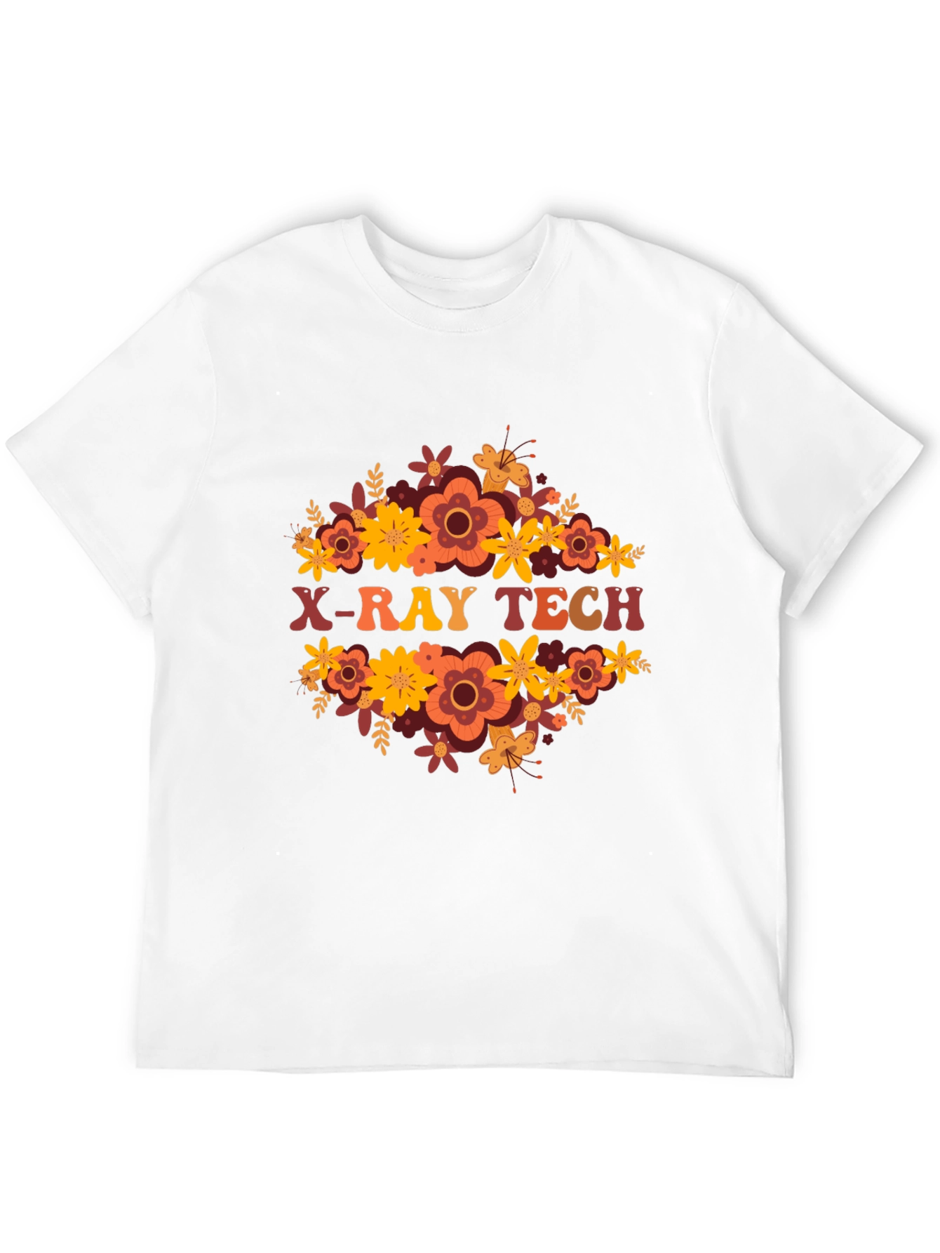 X-Ray Tech Floral Tee - Radiology Apparel