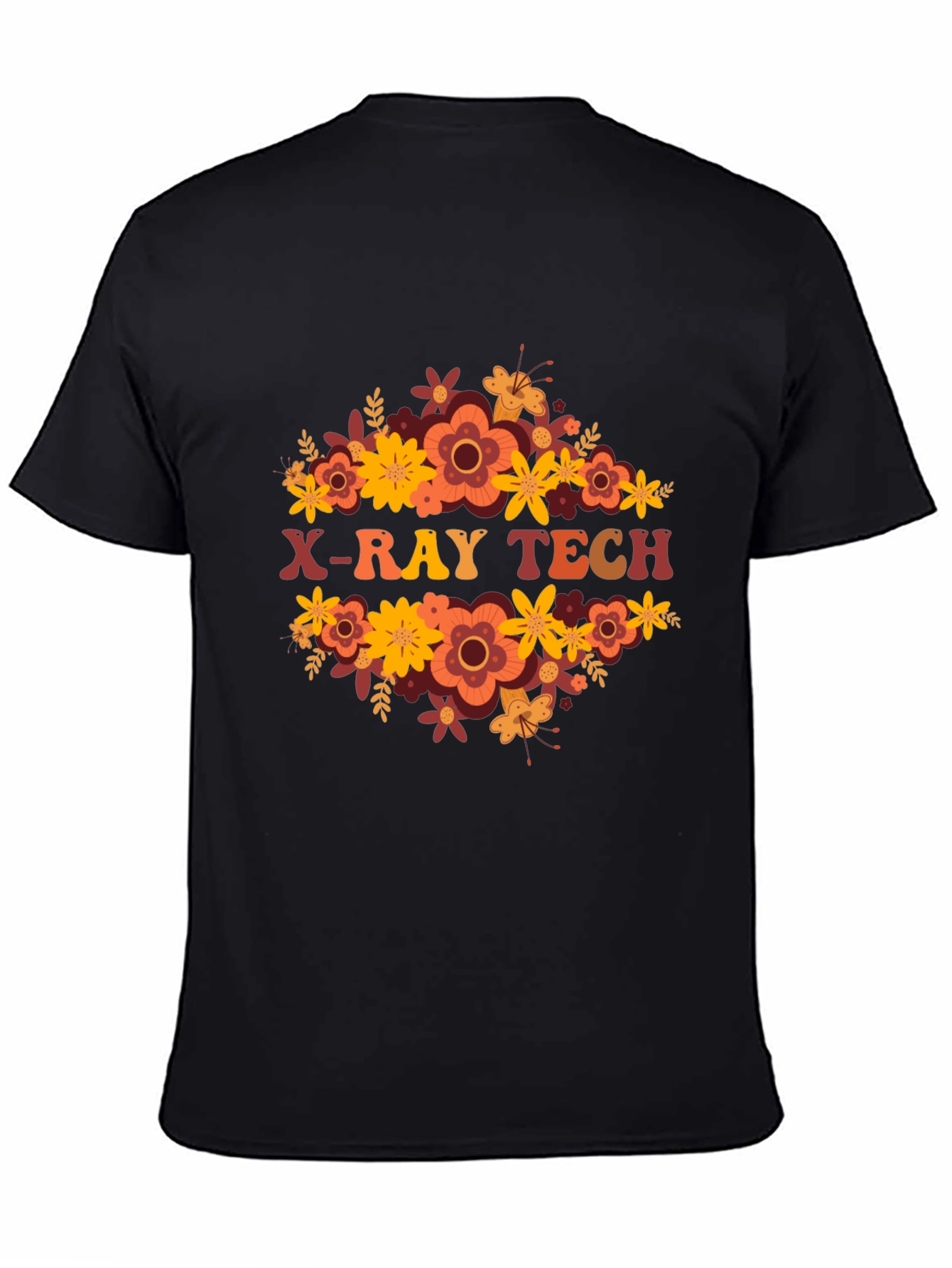 X-Ray Tech Floral Tee - Radiology Apparel