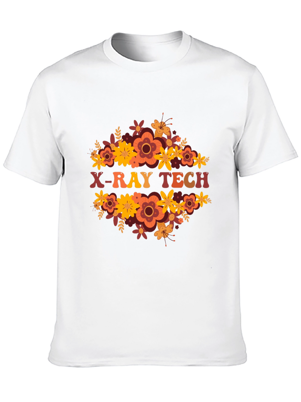 X-Ray Tech Floral Tee - Radiology Apparel