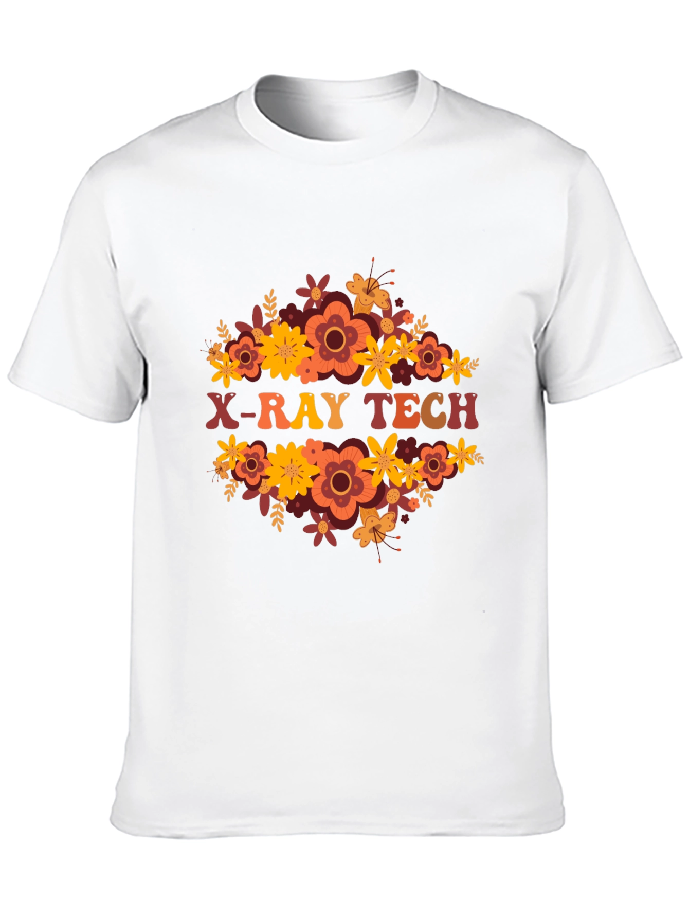 X-Ray Tech Floral Tee - Radiology Apparel