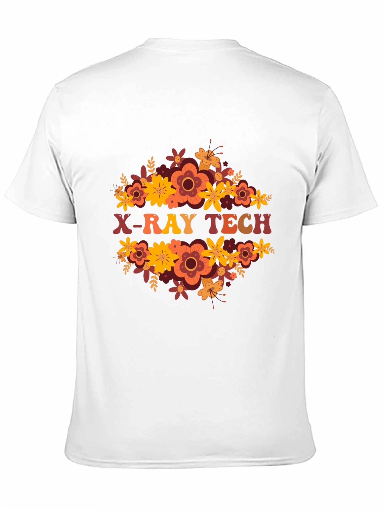 X-Ray Tech Floral Tee - Radiology Apparel
